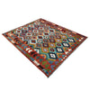 Hand Knotted Afghan Style Kilim 6' 5" x 9' 7" ft / 196 x 292 cm - No. P37217