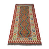 Hand Woven Wool Kelim Runner 3' 0" x 6' 10" ft / 92 x 209 cm - No. P37219