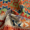 Hand Woven Wool Kelim Runner 3' 0" x 6' 10" ft / 92 x 209 cm - No. P37219