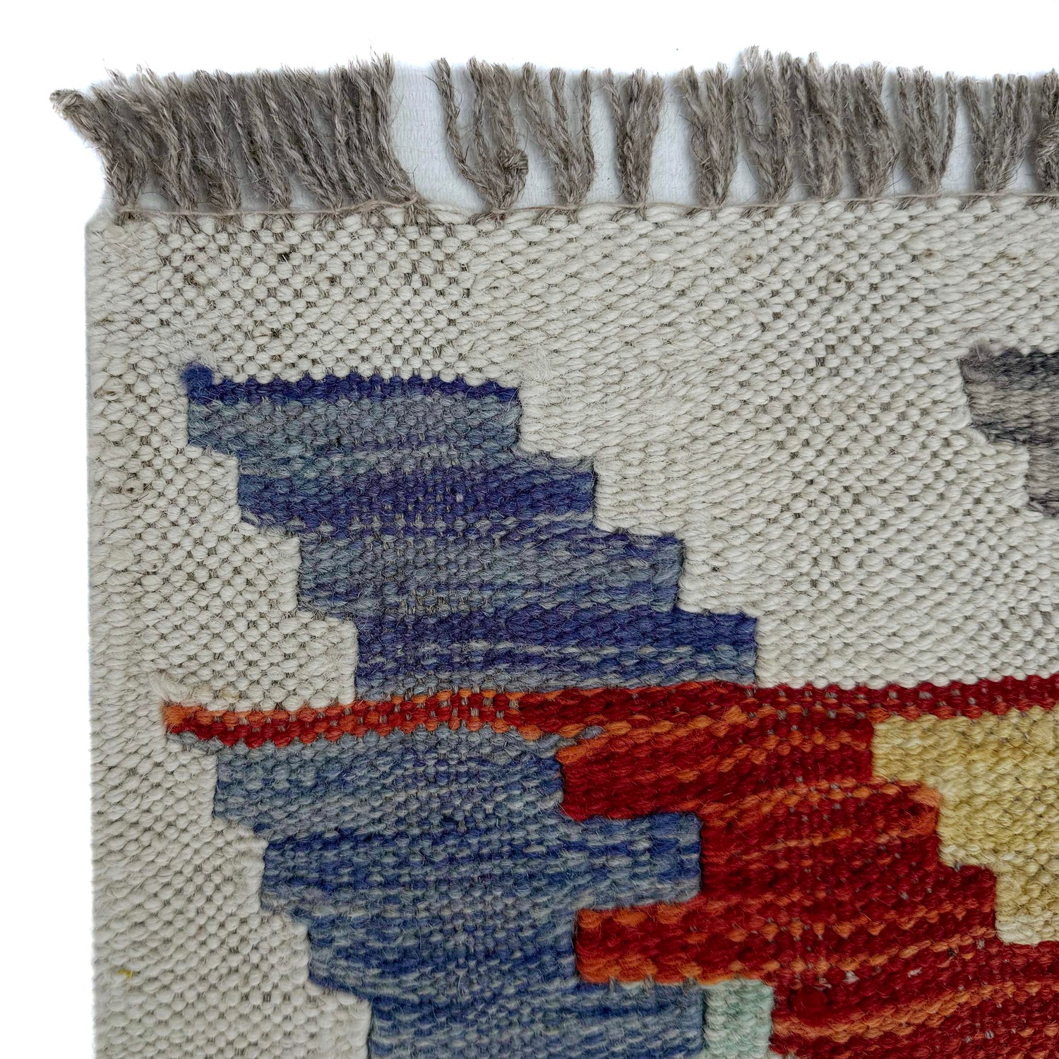 Handmade Afghan Vegetable Kilim5' 0" x 6' 3" ft / 152 x 191 cm - No. P37227