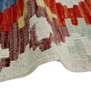 Handmade Afghan Vegetable Kilim5' 0" x 6' 3" ft / 152 x 191 cm - No. P37227