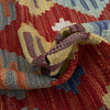 Handmade Afghan Vegetable Kilim5' 0" x 6' 3" ft / 152 x 191 cm - No. P37227