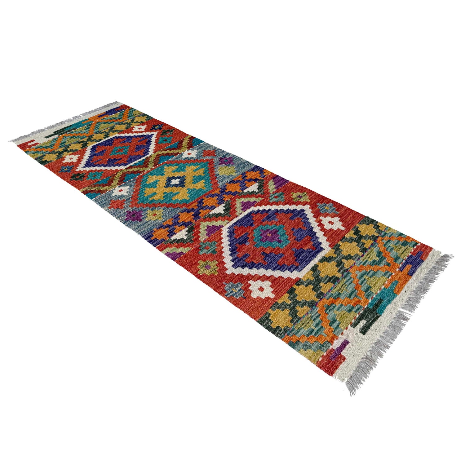 Short Kilim Runner 1' 8" x 4' 9"  ft / 52 x 145 cm - No. P37233