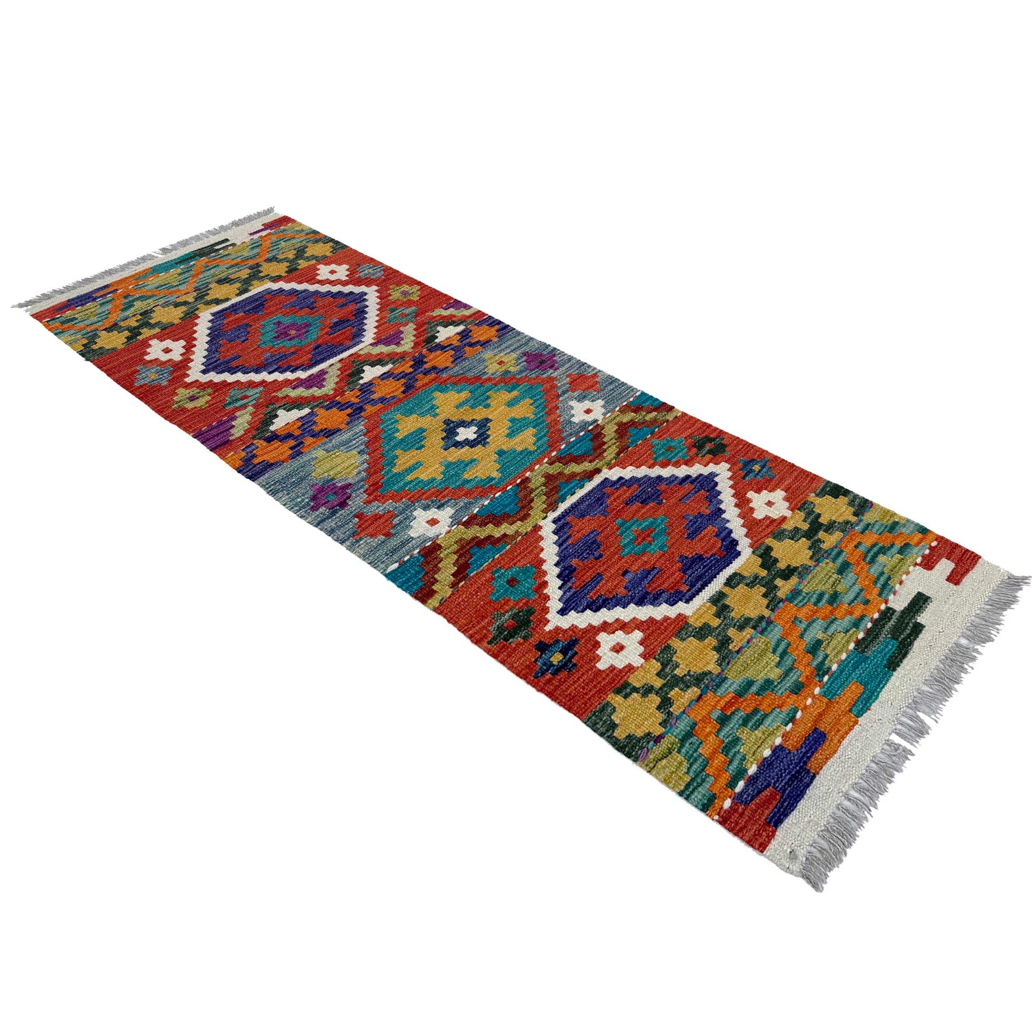 Short Kilim Runner 1' 8" x 4' 9"  ft / 52 x 145 cm - No. P37233