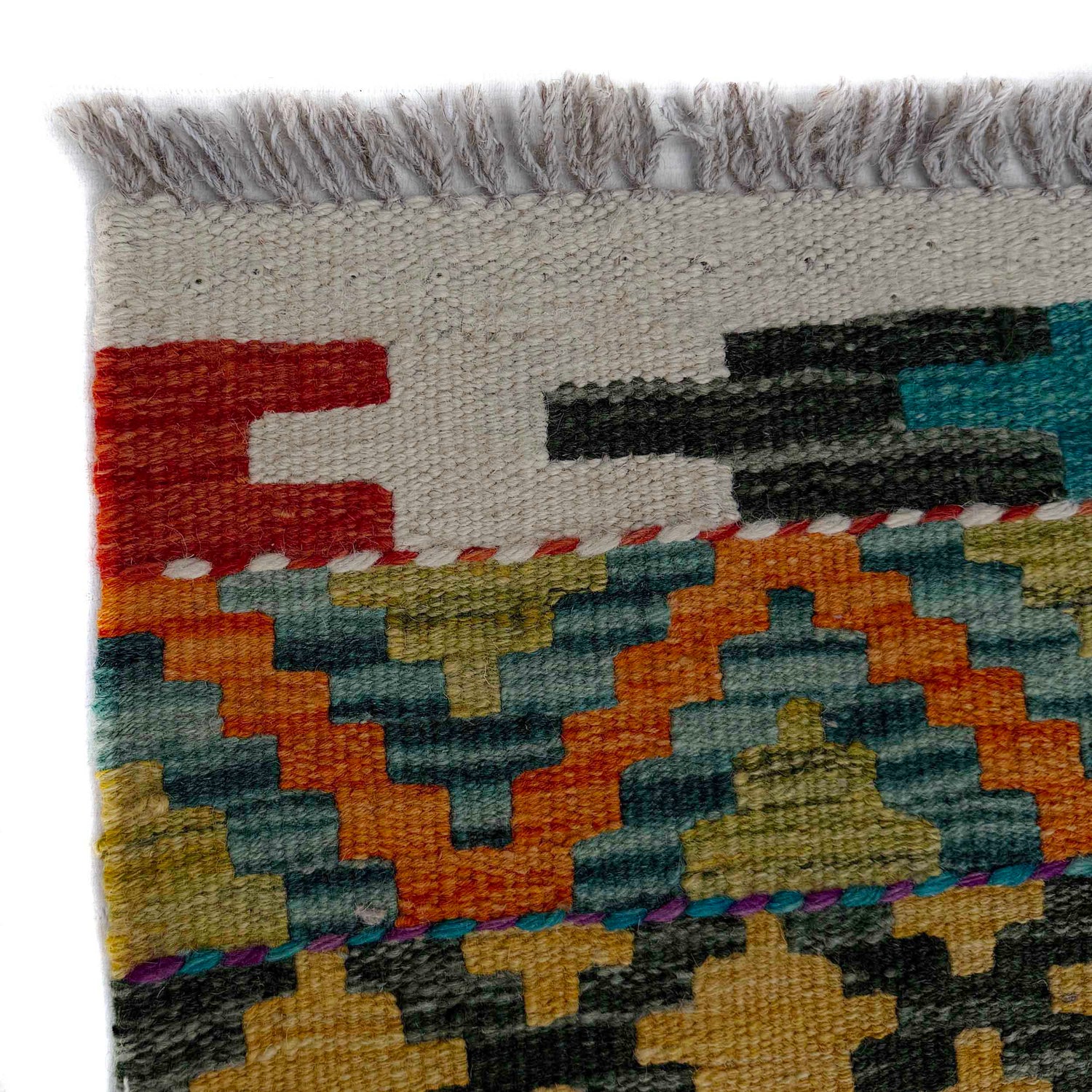 Short Kilim Runner 1' 8" x 4' 9"  ft / 52 x 145 cm - No. P37233