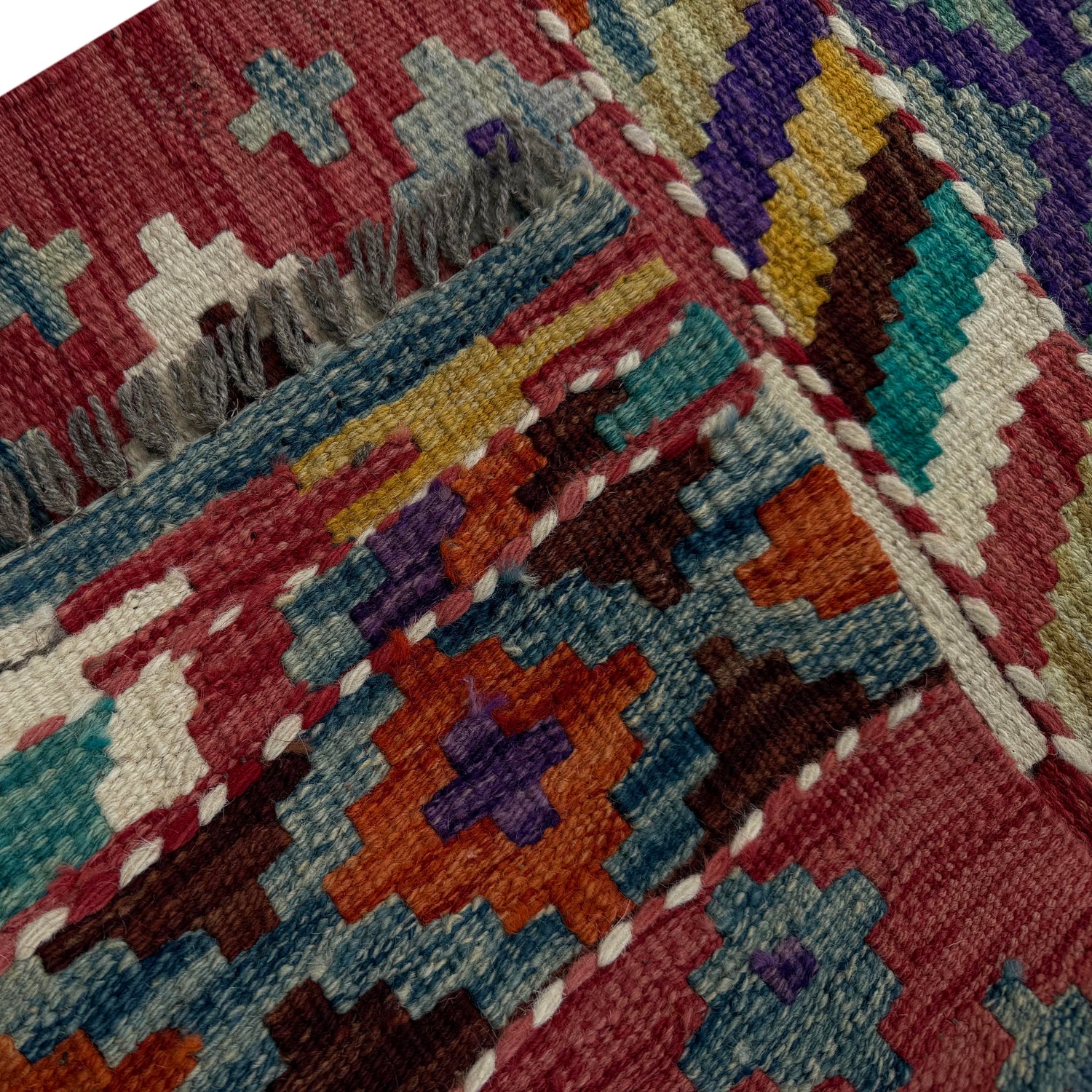 Handmade Vegetable Kilim Runner 1' 8" x 5' 1"  ft / 52 x 154 cm - No. P37236