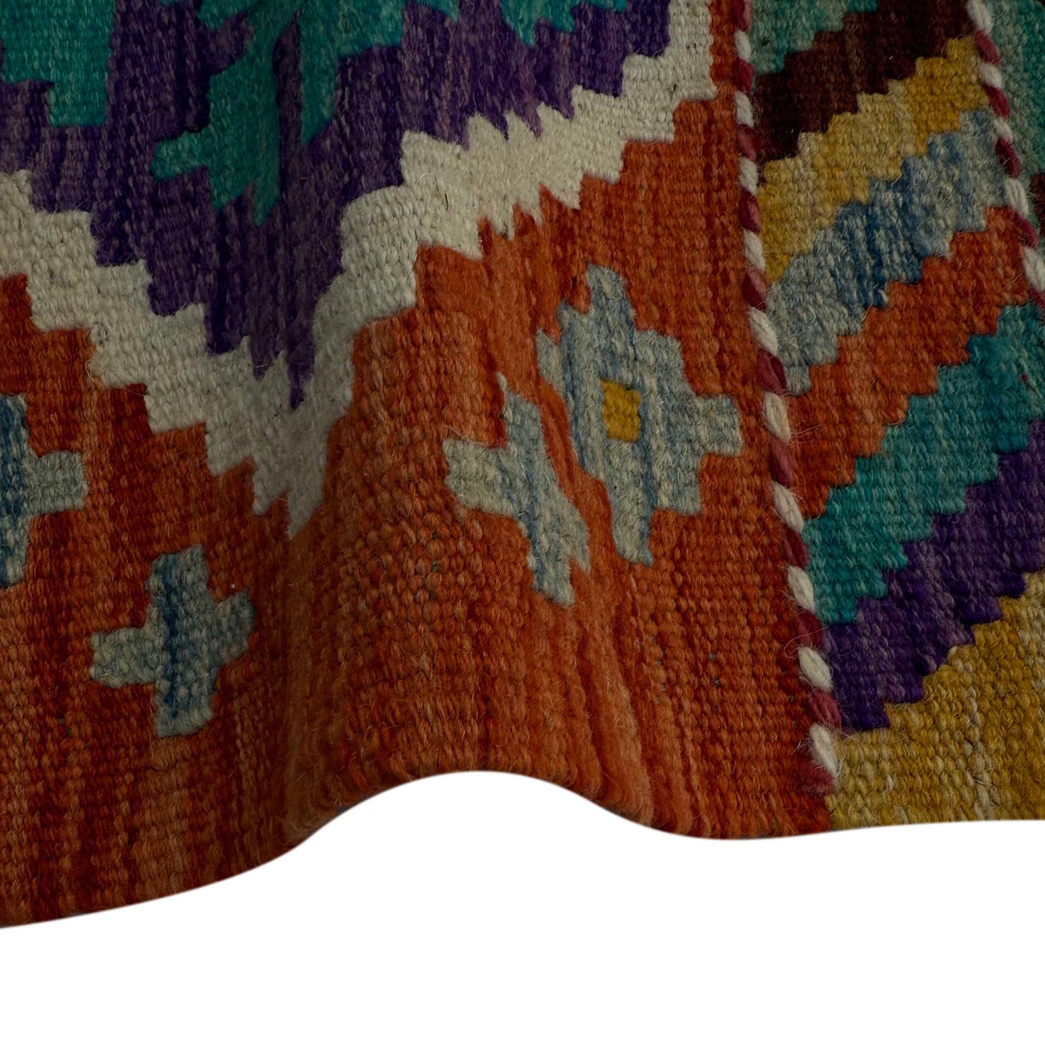 Handmade Vegetable Kilim Runner 1' 8" x 5' 1"  ft / 52 x 154 cm - No. P37236