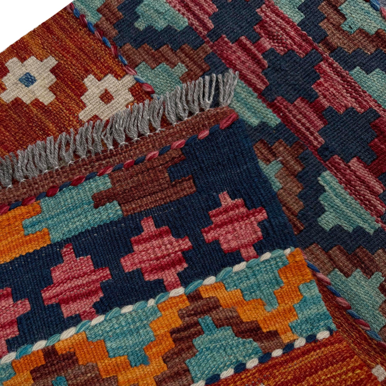 Handmade Vegetable Kelim Runner 1' 8" x 4' 11"  ft / 51 x 150 cm - No. P37237