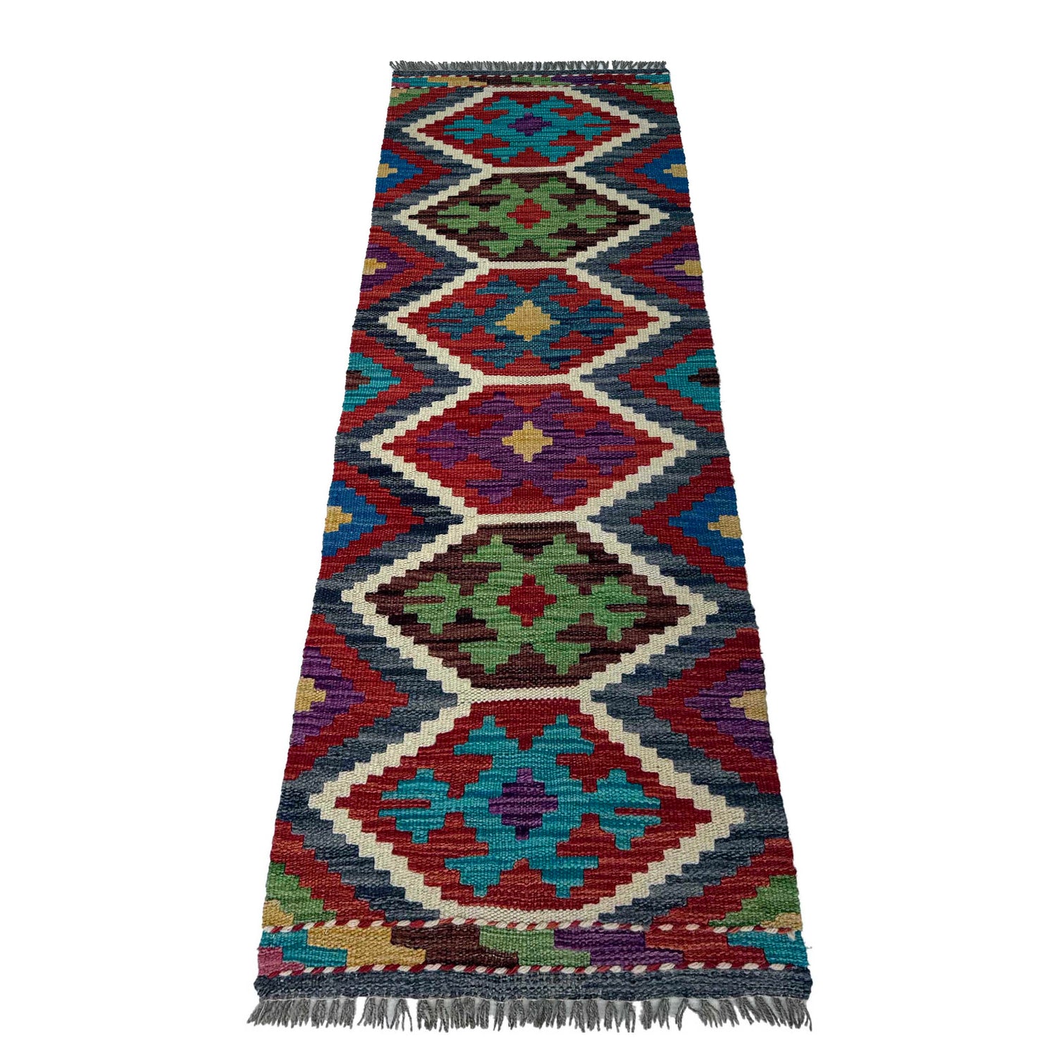 Short Chobi Kilim Runner 1' 7" x 5' 2"  ft / 47 x 157 cm - No. P37244