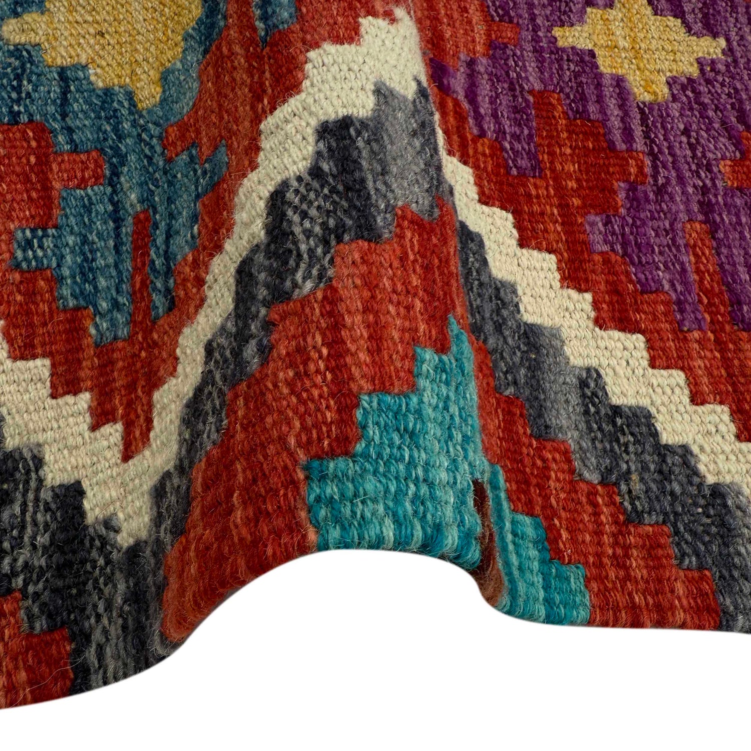 Short Chobi Kilim Runner 1' 7" x 5' 2"  ft / 47 x 157 cm - No. P37244