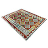 Handmade Afghan Vegetable Kilim 4' 10" x 6' 7" ft / 148 x 201 cm - No. P37248