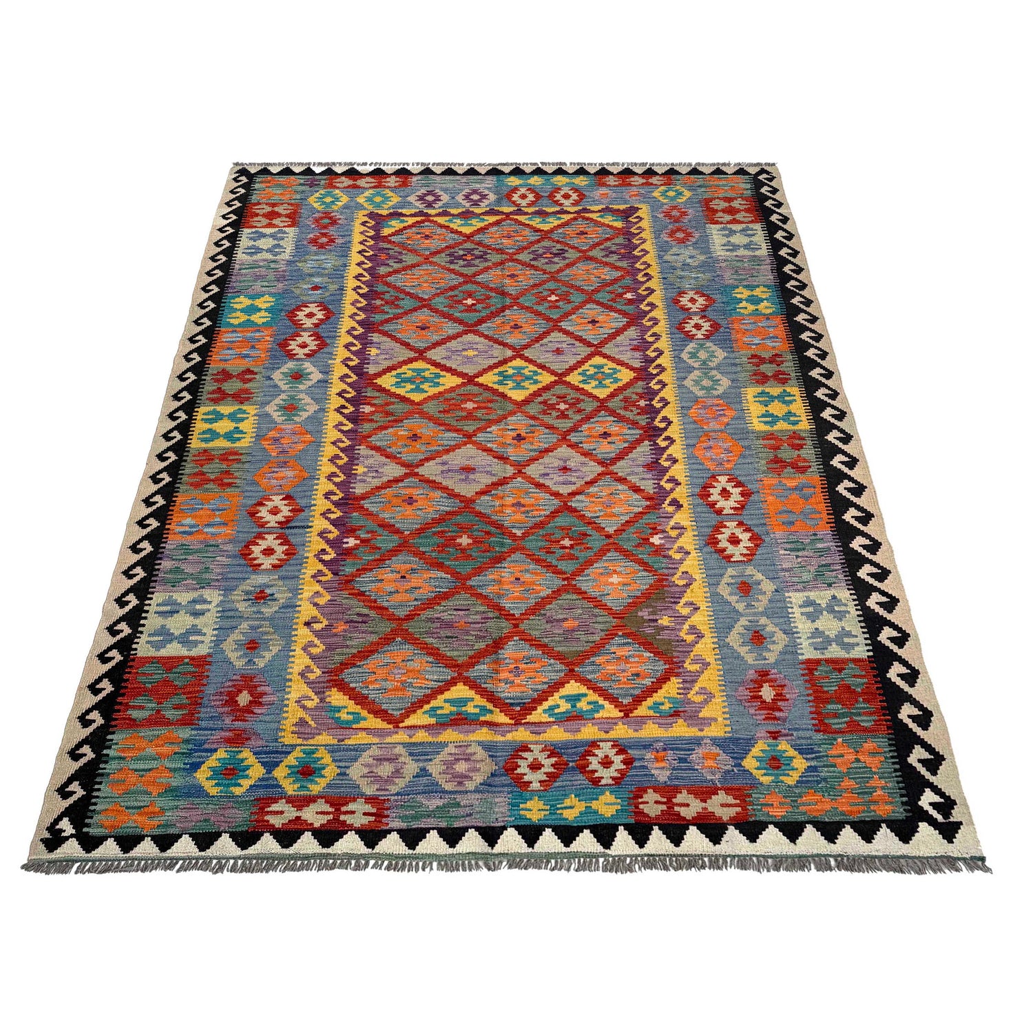 Medium Size Chobi Kilim 6' 5" x 9' 4" ft / 195 x 285 cm - No. P37249