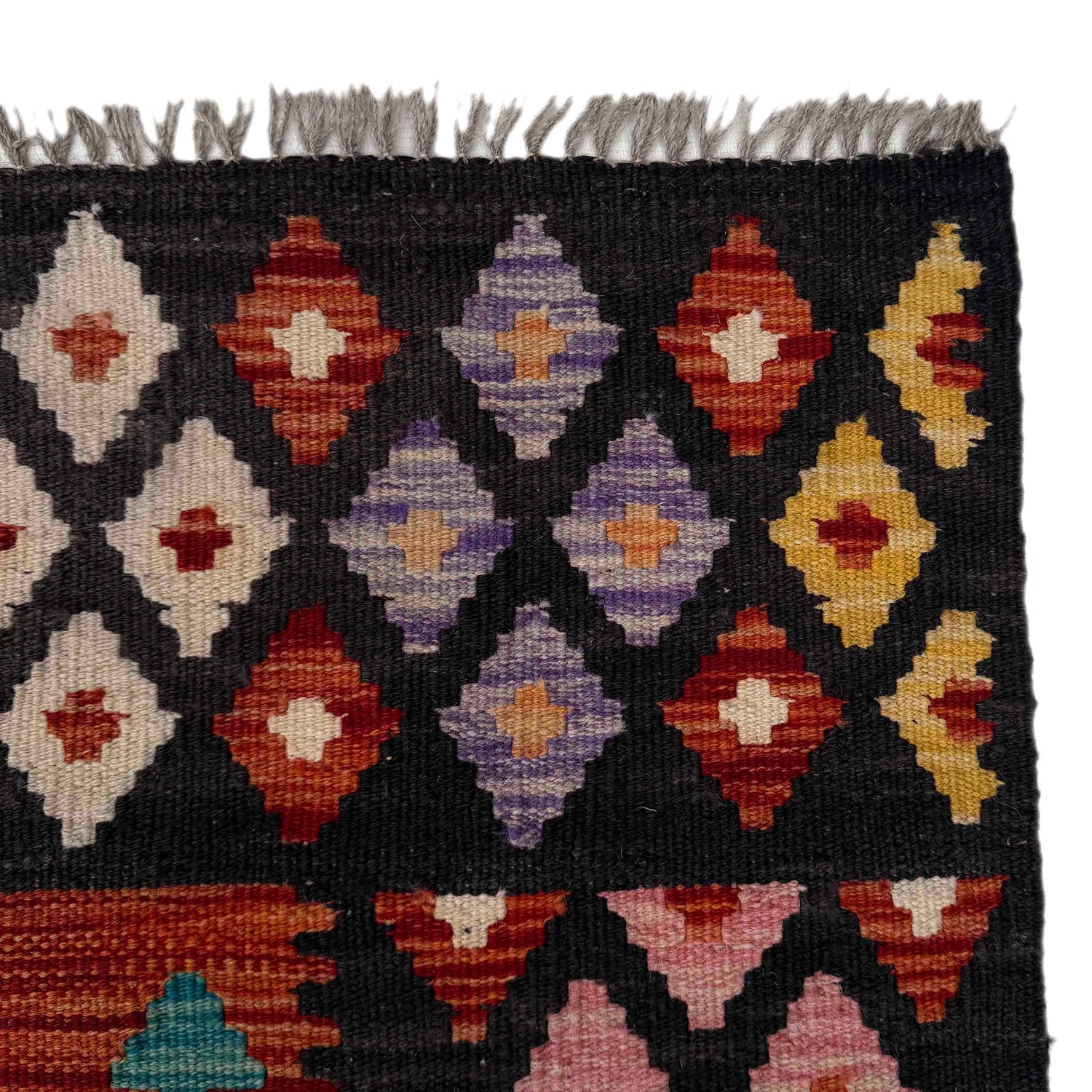 Hand Knotted Flatweave Kilim 6' 7" x 9' 9" ft / 200 x 296 cm - No. P37250
