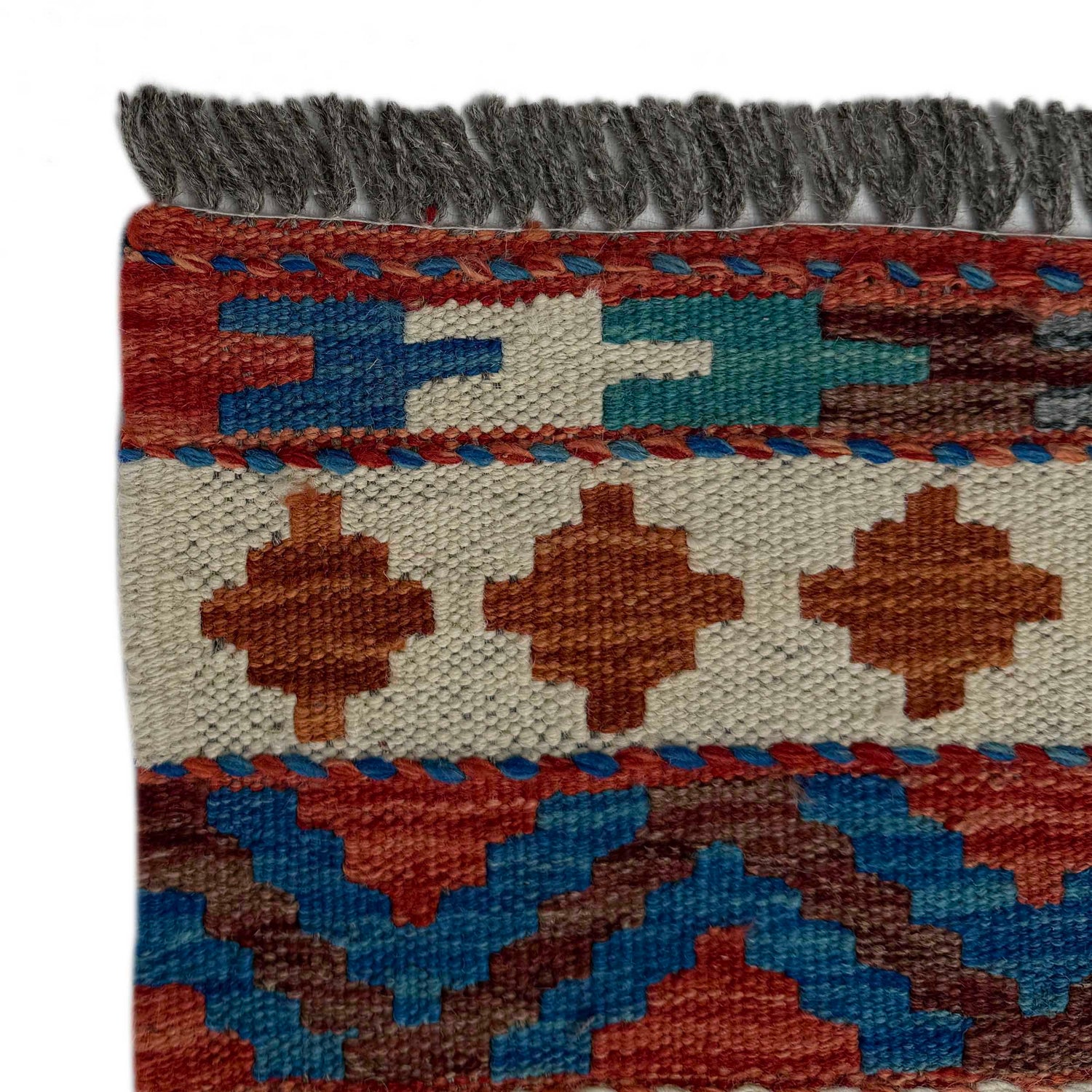 Handmade Afghan Vegetable Kilim Runner 1' 7" x 4' 11"  ft / 47 x 149 cm - No. P37254