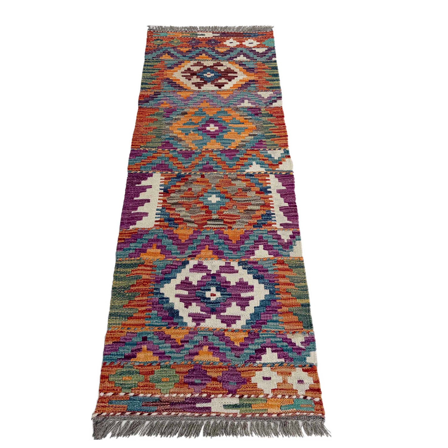 Short Chobi Kilim Runner 1' 7" x 5' 3"  ft / 48 x 160 cm - No. P37255