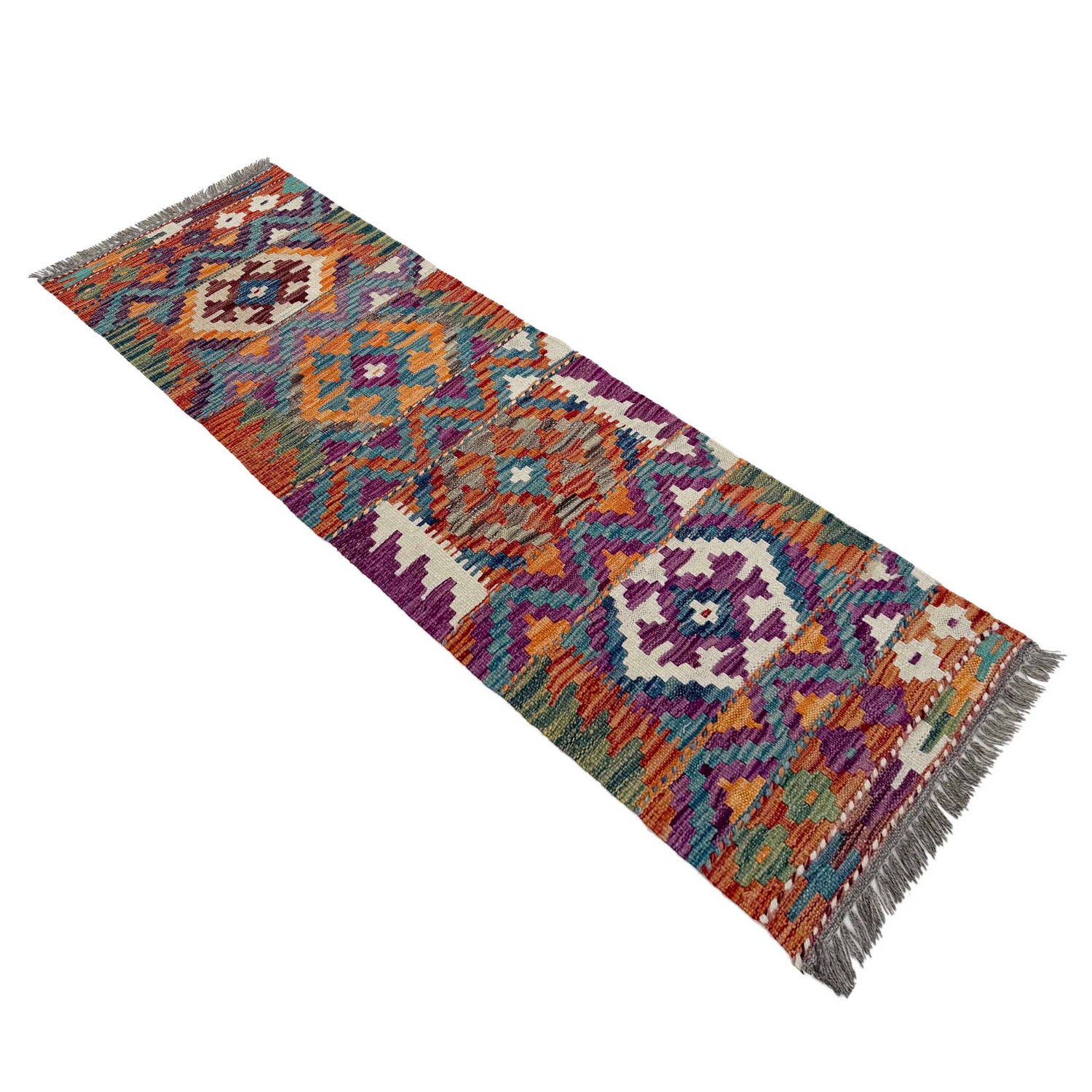 Short Chobi Kilim Runner 1' 7" x 5' 3"  ft / 48 x 160 cm - No. P37255
