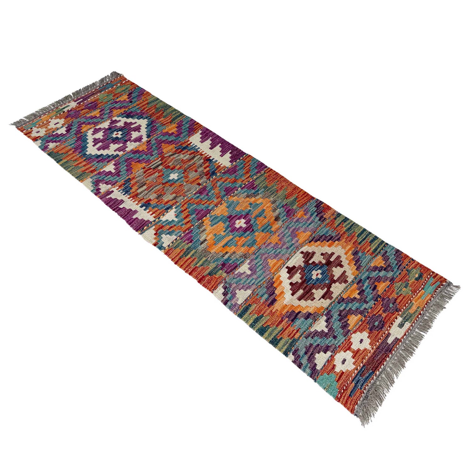 Short Chobi Kilim Runner 1' 7" x 5' 3"  ft / 48 x 160 cm - No. P37255