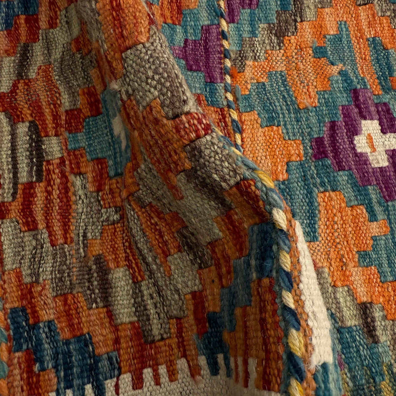 Short Chobi Kilim Runner 1' 7" x 5' 3"  ft / 48 x 160 cm - No. P37255