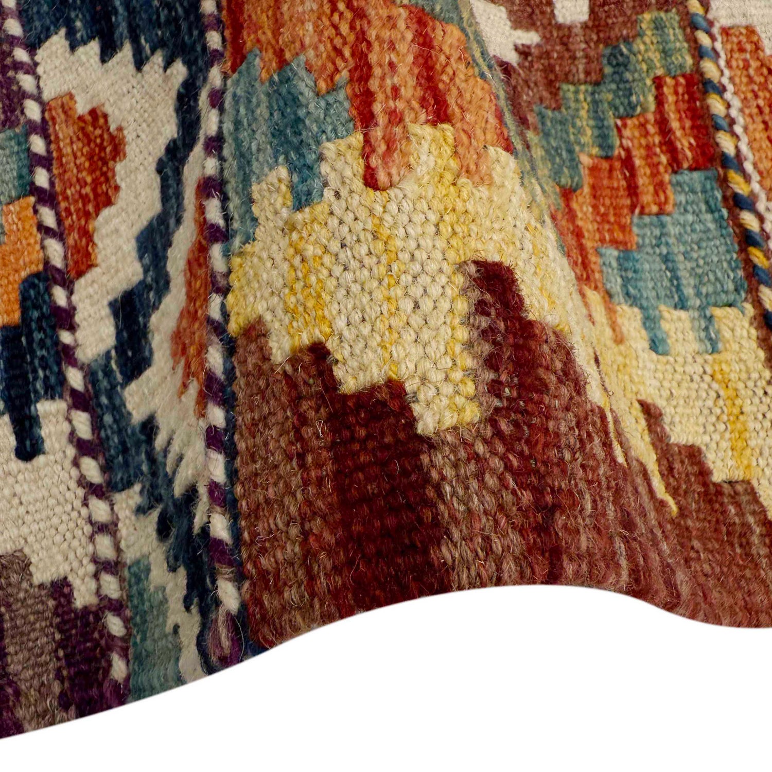 Hand Knotted Flatweave Kilim Runner 1' 8" x 4' 9"  ft / 51 x 144 cm - No. P37258