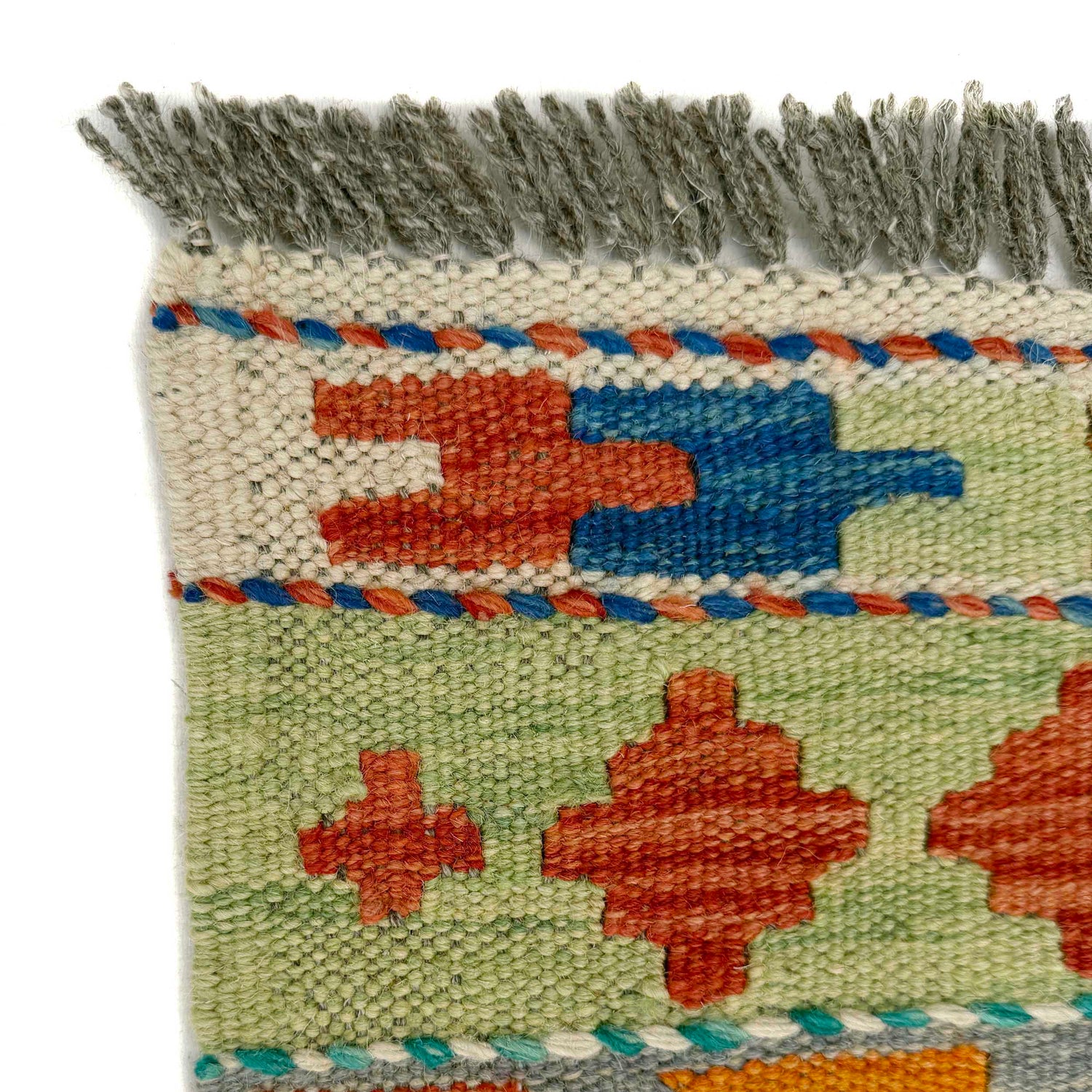 Handmade Afghan Vegetable Kilim Runner 1' 7" x 4' 9"  ft / 48 x 145 cm - No. P37260