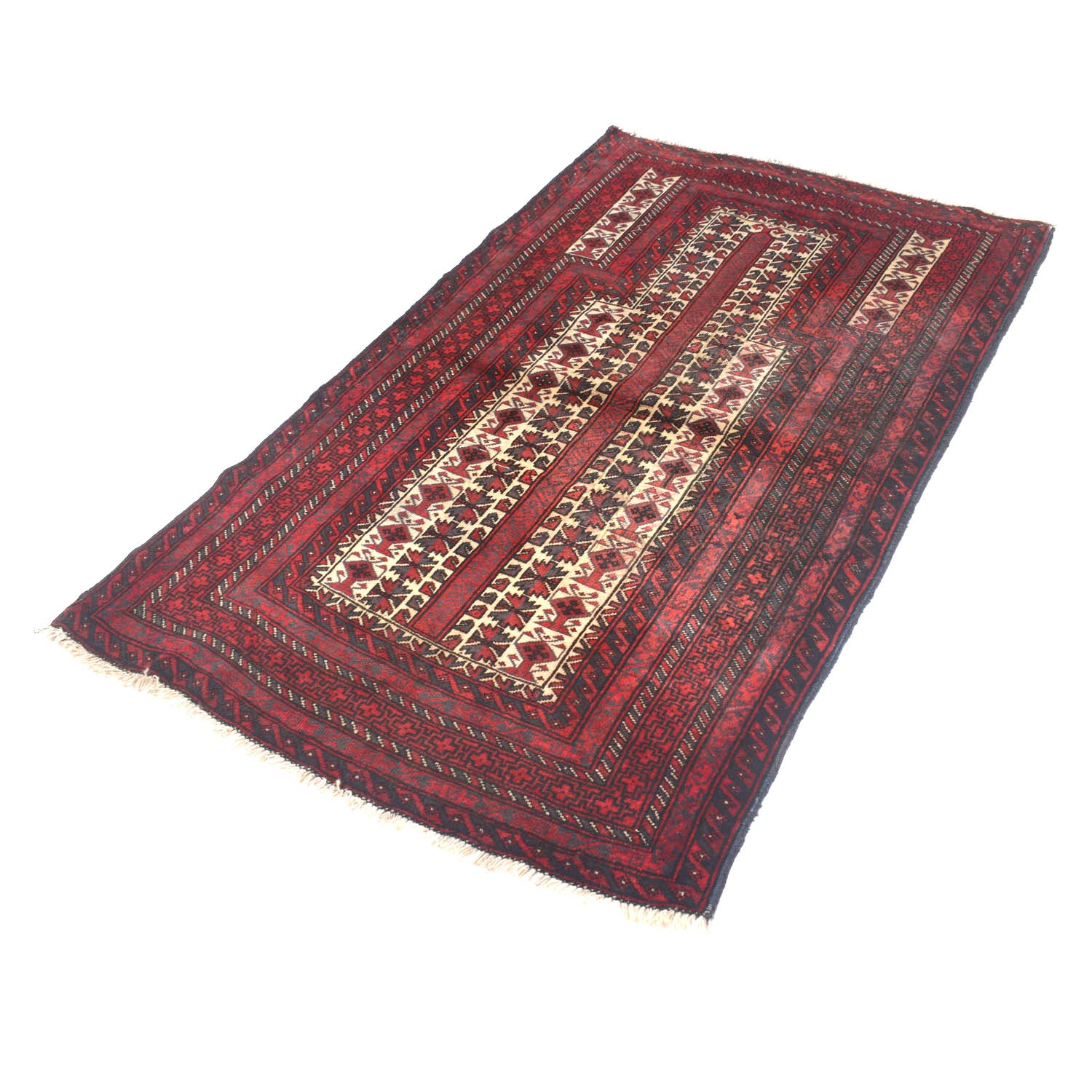 Hand Knotted Prayer Rug 3' 2" x 5' 3" ft / 96 x 161 cm - R13480