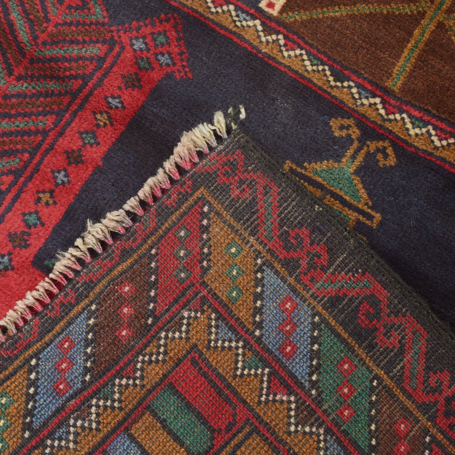 Hand Knotted Prayer Rug 2' 9" x 4' 3" ft / 84 x 130 cm - No. R13483