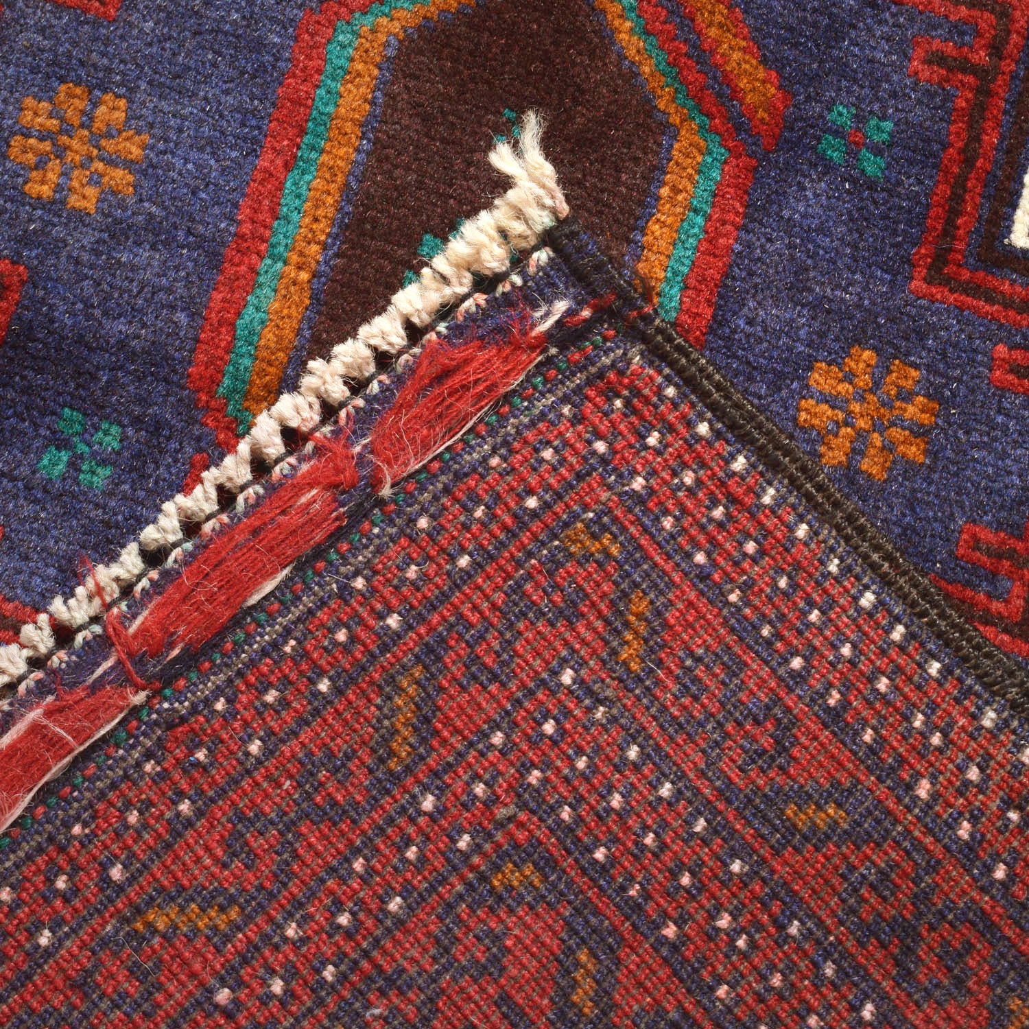 Red Baluchi Rug 3' 0" x 4' 10" ft / 91 x 146 cm - No. R13649