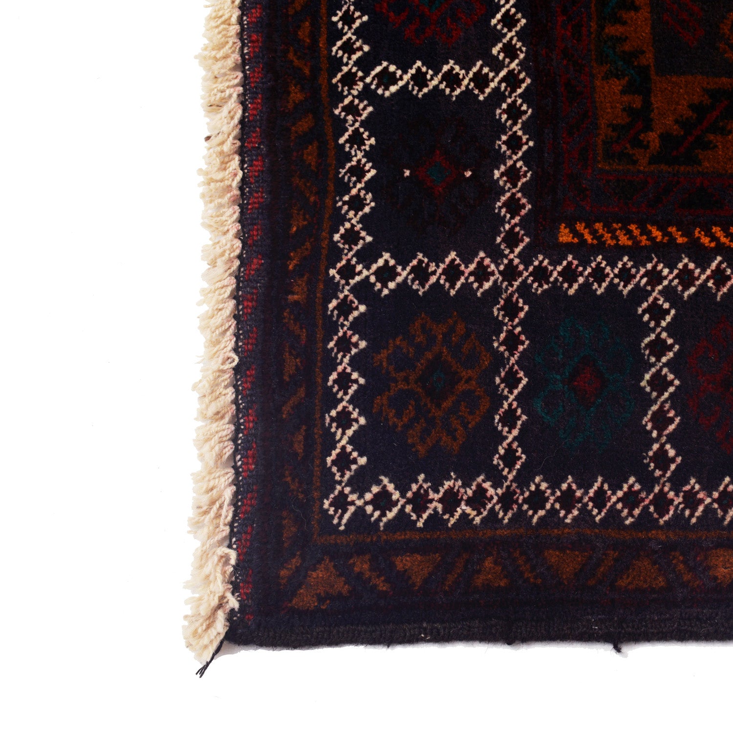 Handmade Baluchi Rug 4' 1" x 7' 1" ft / 125 x 215 cm - No. R17952