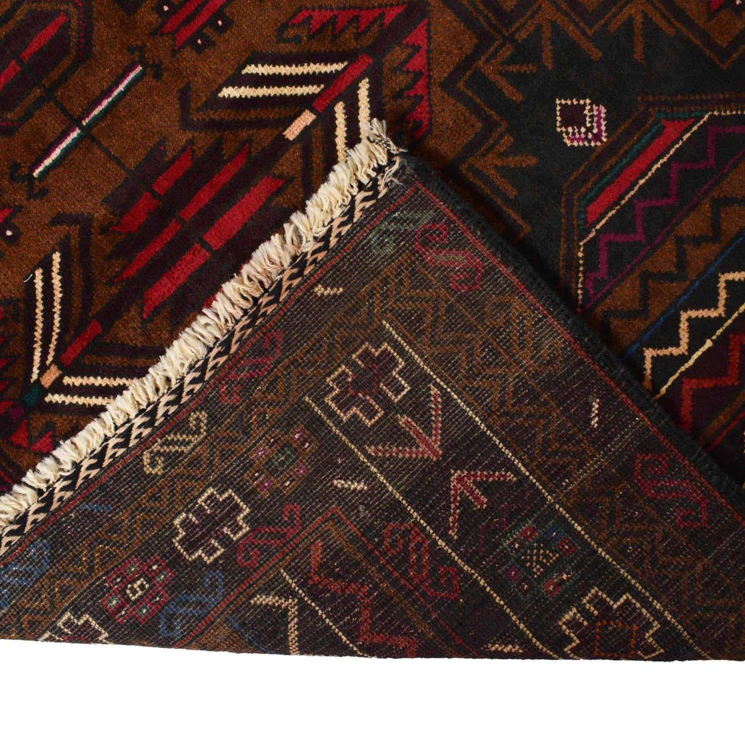 Baluch Short Rug 4' 1" x 6' 7" ft / 125 x 200 cm - No. R18211