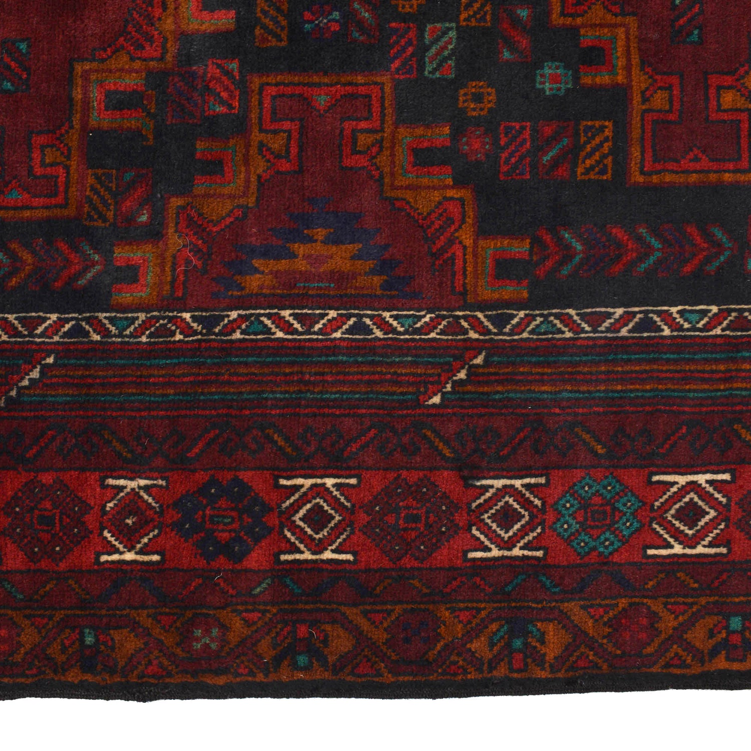 Baluch Short Rug 4' 2" x 6' 2" ft / 127 x 189 cm - No. R18242