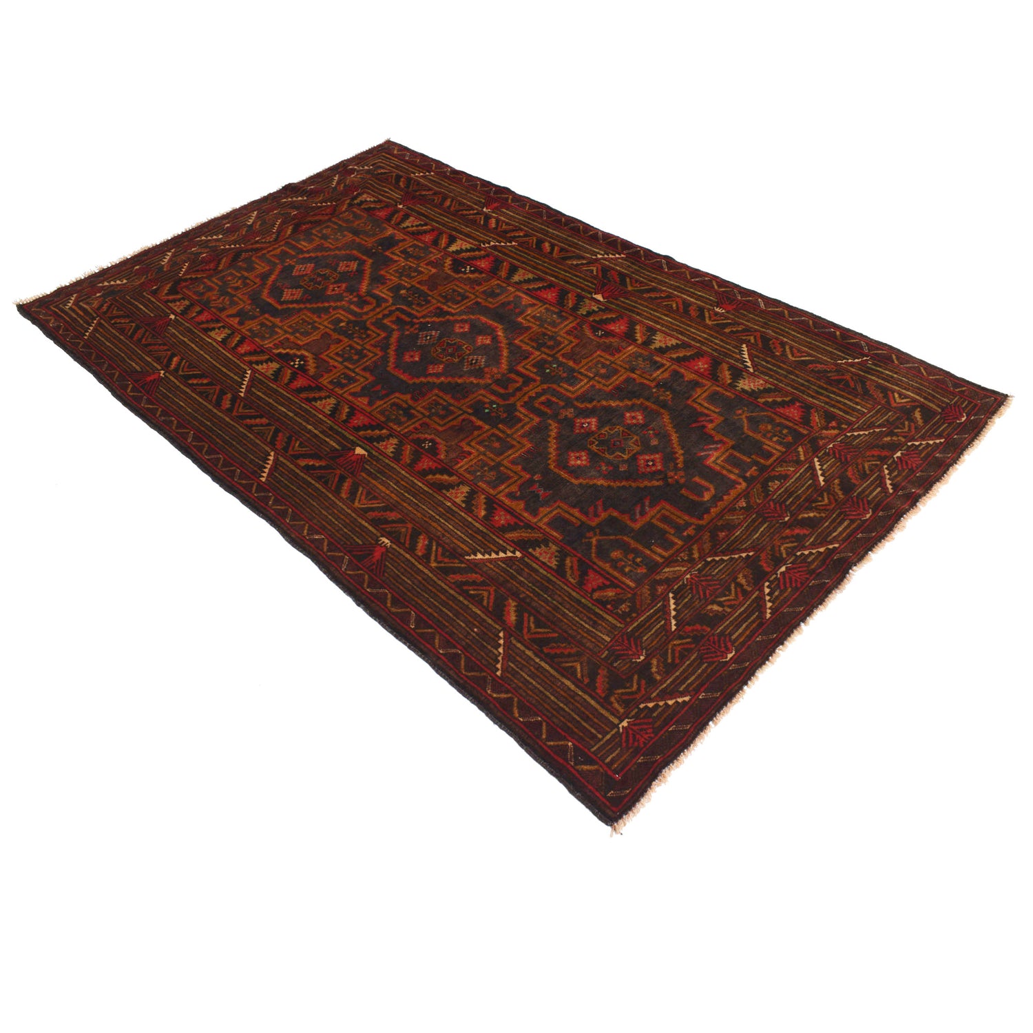 Baluch Short Rug 4' 5" x 7' 1" ft / 135 x 217 cm - No. R18247