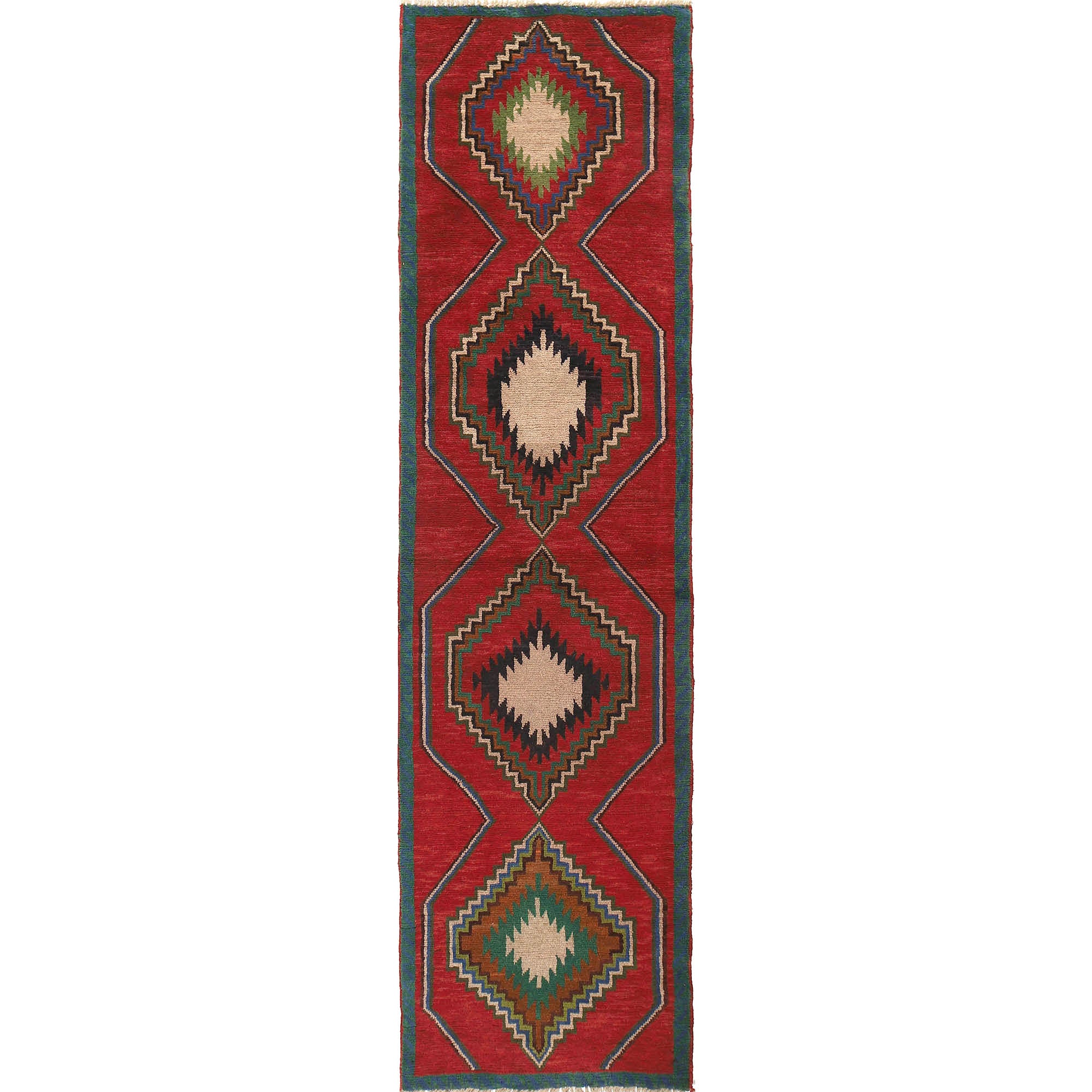 Baluchi Long Runner Rug 2' 7" x 9' 8" ft / 78 x 294 cm - No. R18261