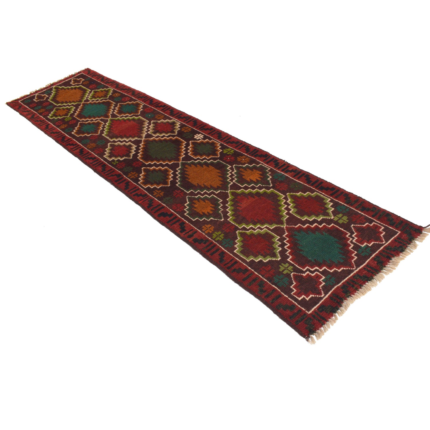 Baluchi Long Runner Rug 2' 5" x 9' 7" ft / 74 x 291 cm - No. R18263