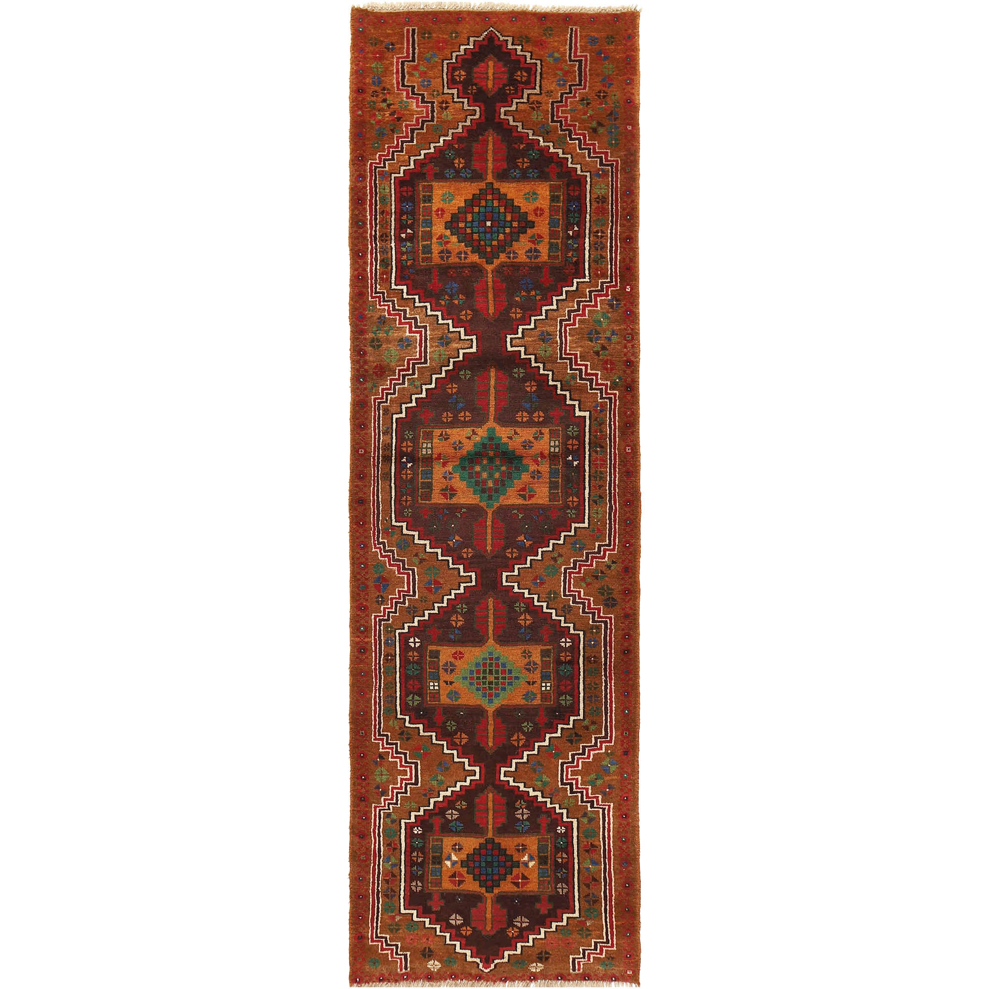 Baluchi Long Runner Rug 2' 9" x 9' 9" ft / 85 x 298 cm - No. R18265