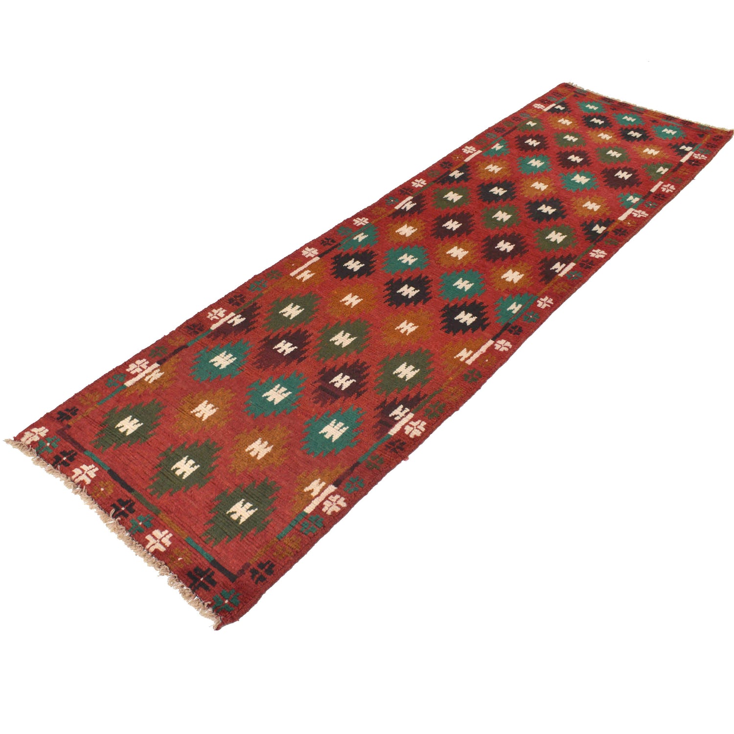 Afghan Baluchi Hallway Runner 2' 6" x 8' 12" ft / 75 x 274 cm - No. R18269