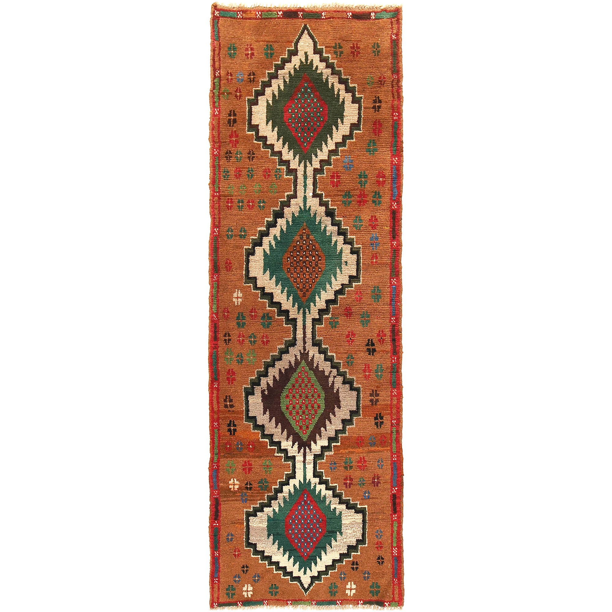 Handmade Balochi Runner Rug 2' 4" x 7' 7" ft / 70 x 230 cm - No. R18285