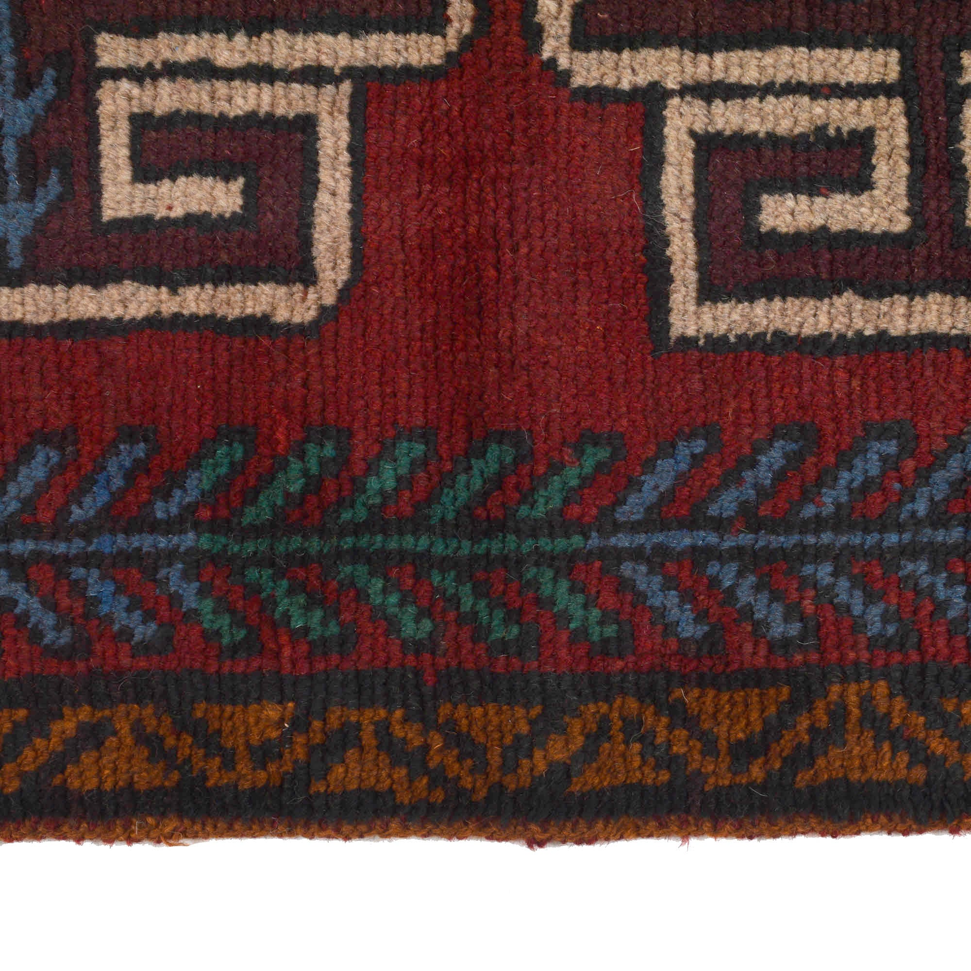 Handmade Balochi Runner Rug 2' 2" x 7' 10" ft / 67 x 240 cm - No. R18287