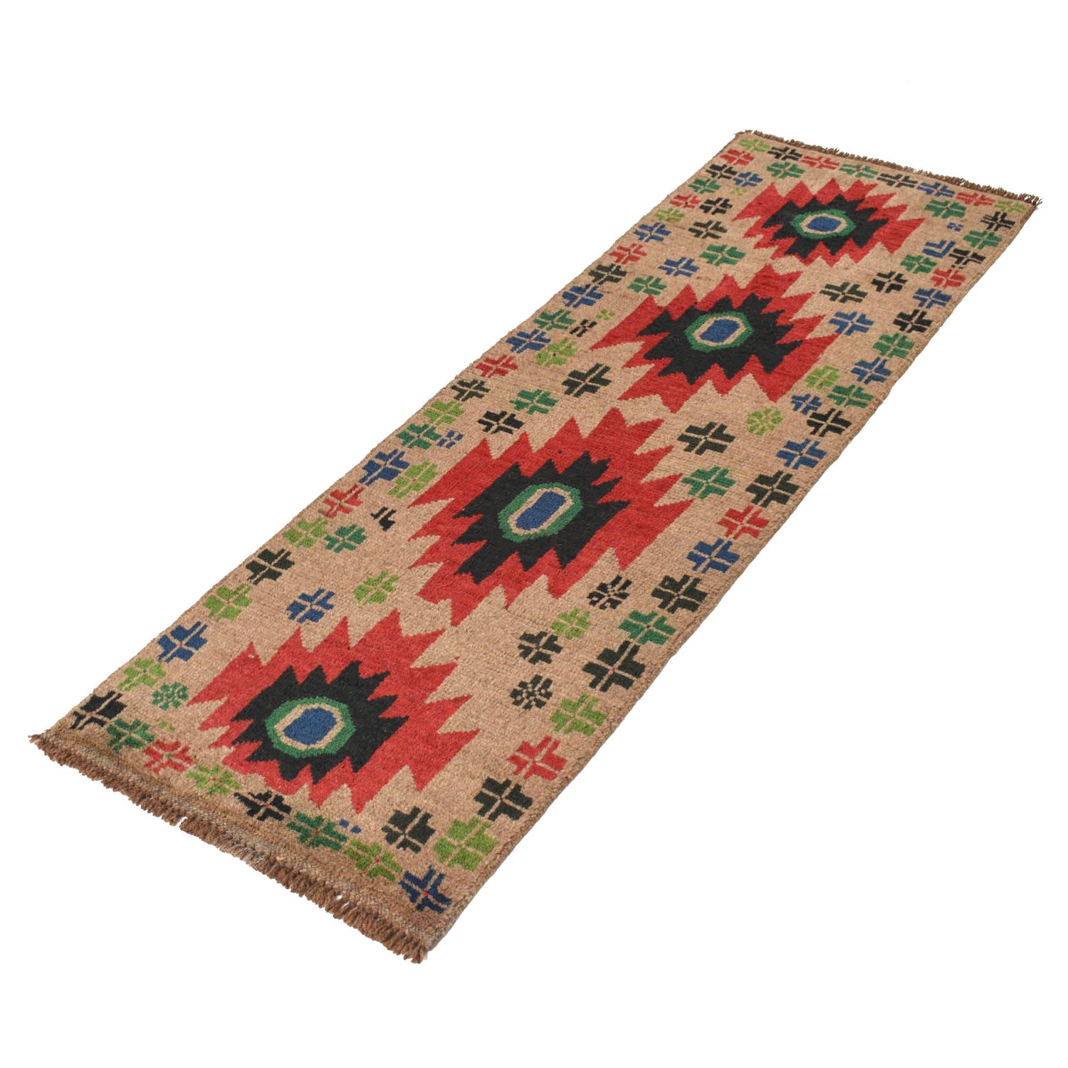 Traditional Handwoven Baluch Runner 2' 0" x 6' 5" ft / 62 x 196 cm - No. R18302