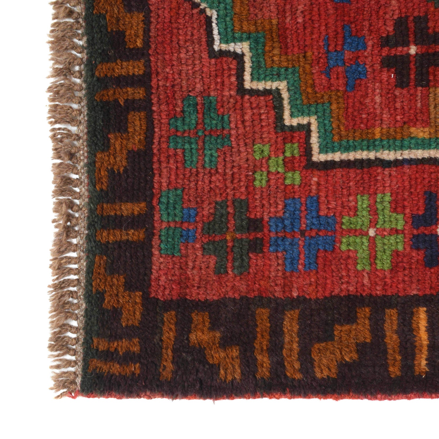 Afghan Baluchi Hallway Runner 2' 7" x 9' 7" ft / 78 x 291 cm - No. R18344