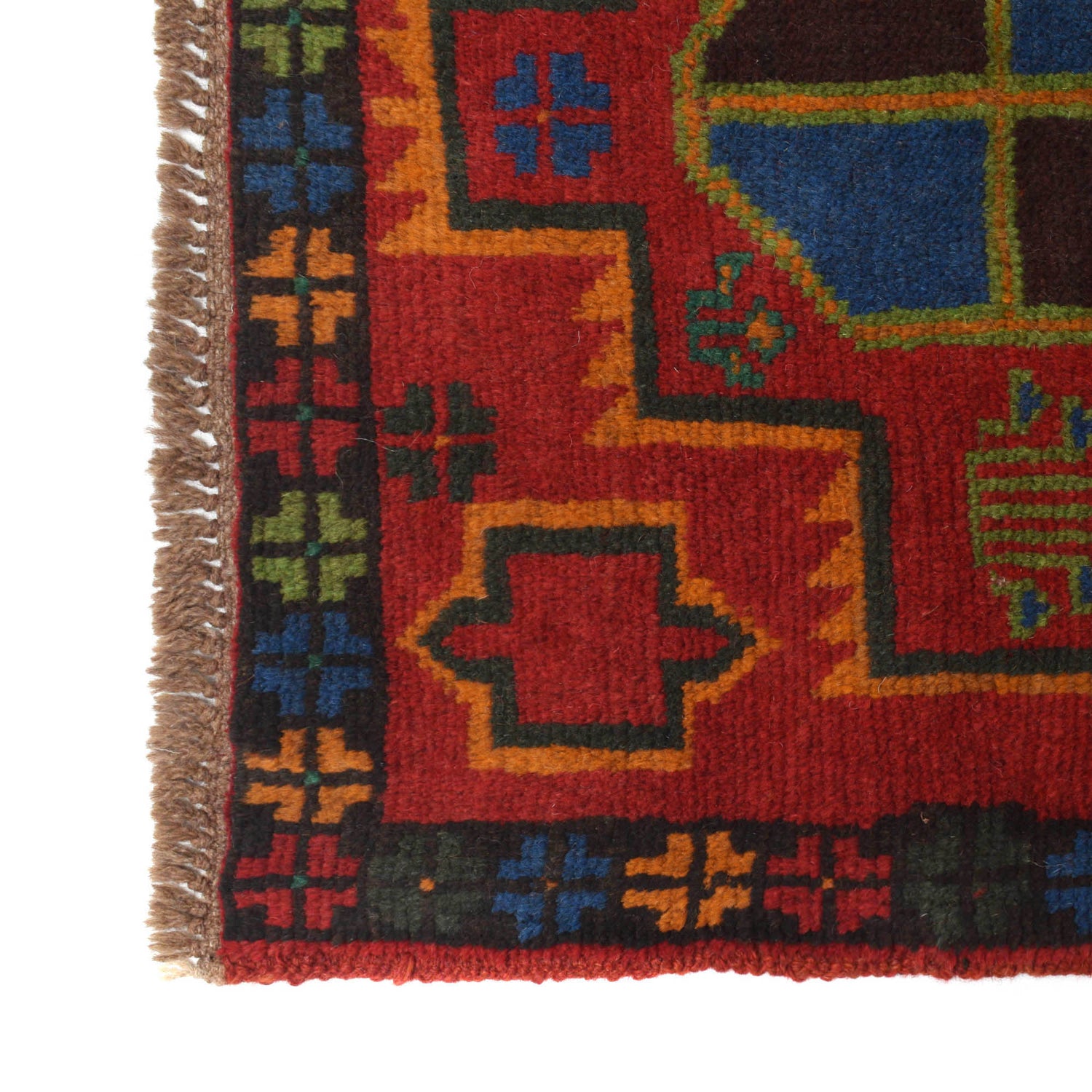 Afghan Baluchi Hallway Runner 2' 5" x 10' 0" ft / 74 x 306 cm - No. R18345