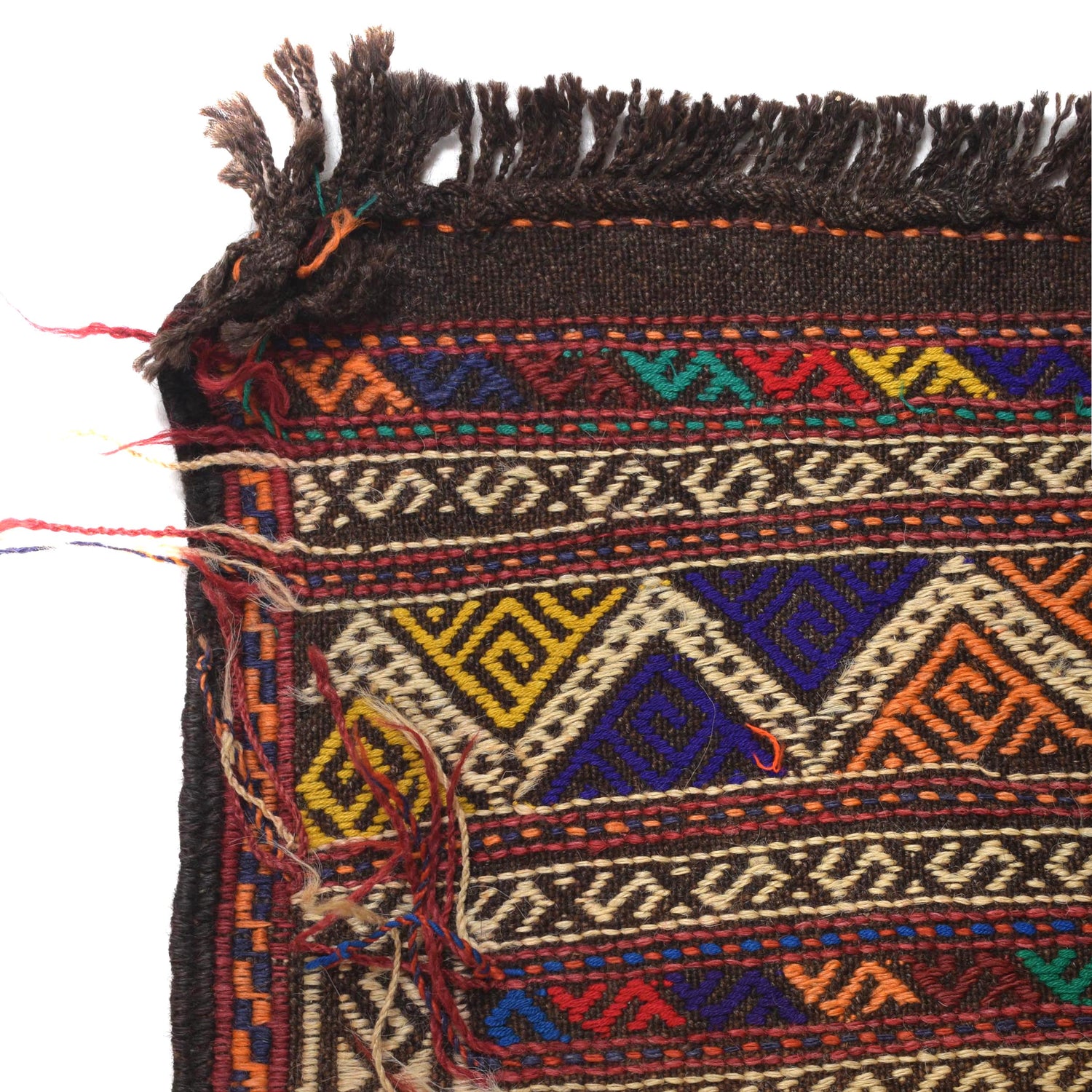 Handmade Flatweave Kilim Runner 1' 10" x 7' 5" ft / 55 x 225 cm - No. R18404