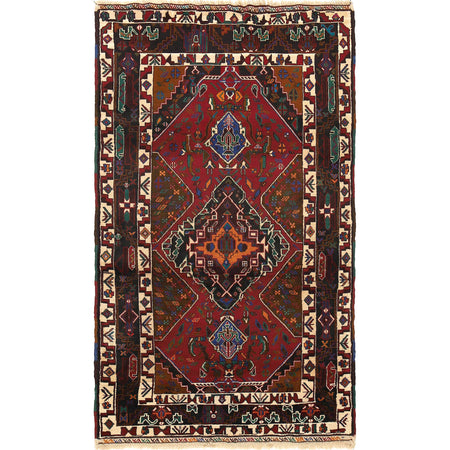 Tribal Baloch Rug 3' 10" x 6' 8" ft / 116 x 203 cm - No. R18840