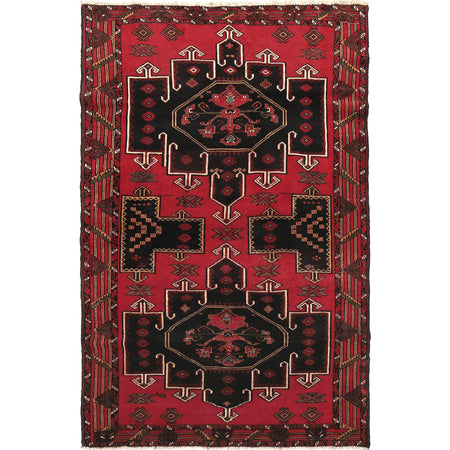 Handmade Baluchi Rug 4' 4" x 6' 9" ft / 131 x 205 cm - No. R18848