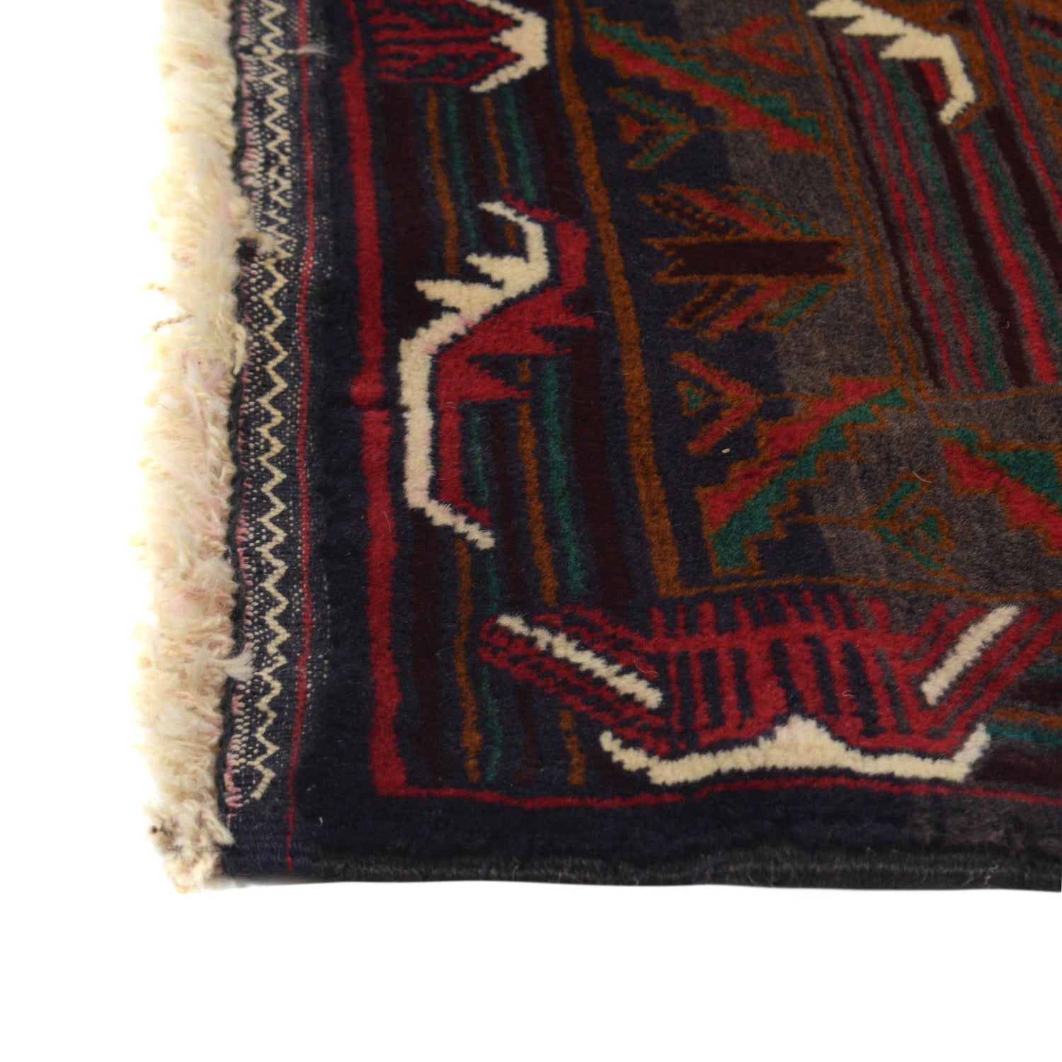 Traditional Baloch Rug 4' 2" x 6' 5" ft / 126 x 195 cm - No. R18924