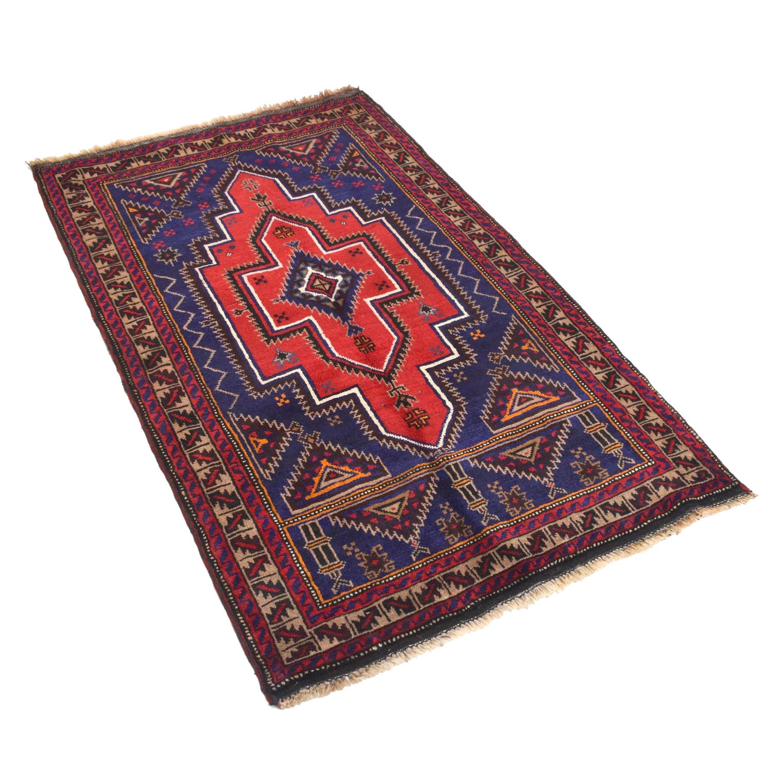 Hand Knotted Prayer Rug 3' 0" x 4' 8" ft / 91 x 141 cm - R18962
