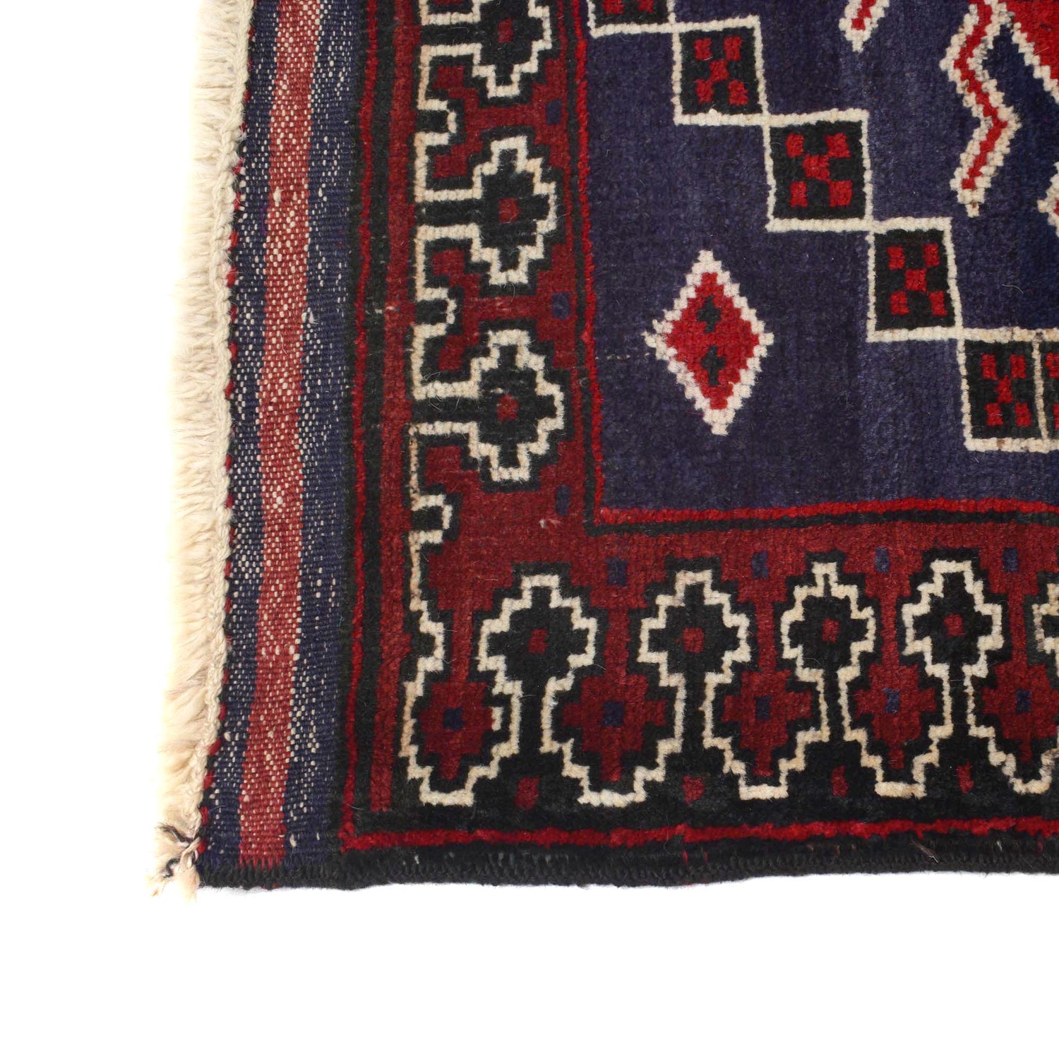 Handmade Balochi Carpet 3' 1" x 4' 0" ft / 95 x 122 cm - No. R18967