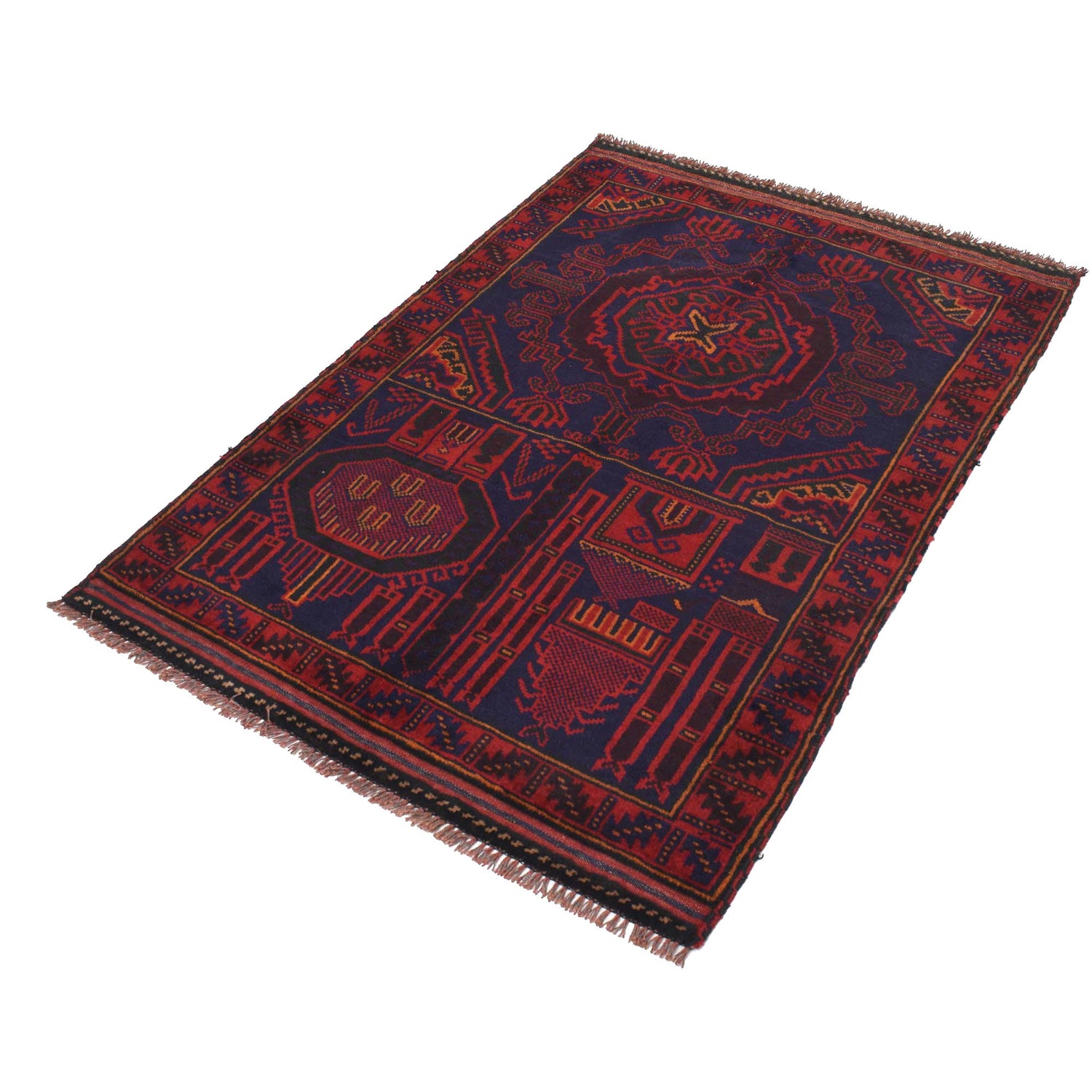 Hand Knotted Prayer Rug 3' 2" x 4' 9" ft / 97 x 144 cm - R19007