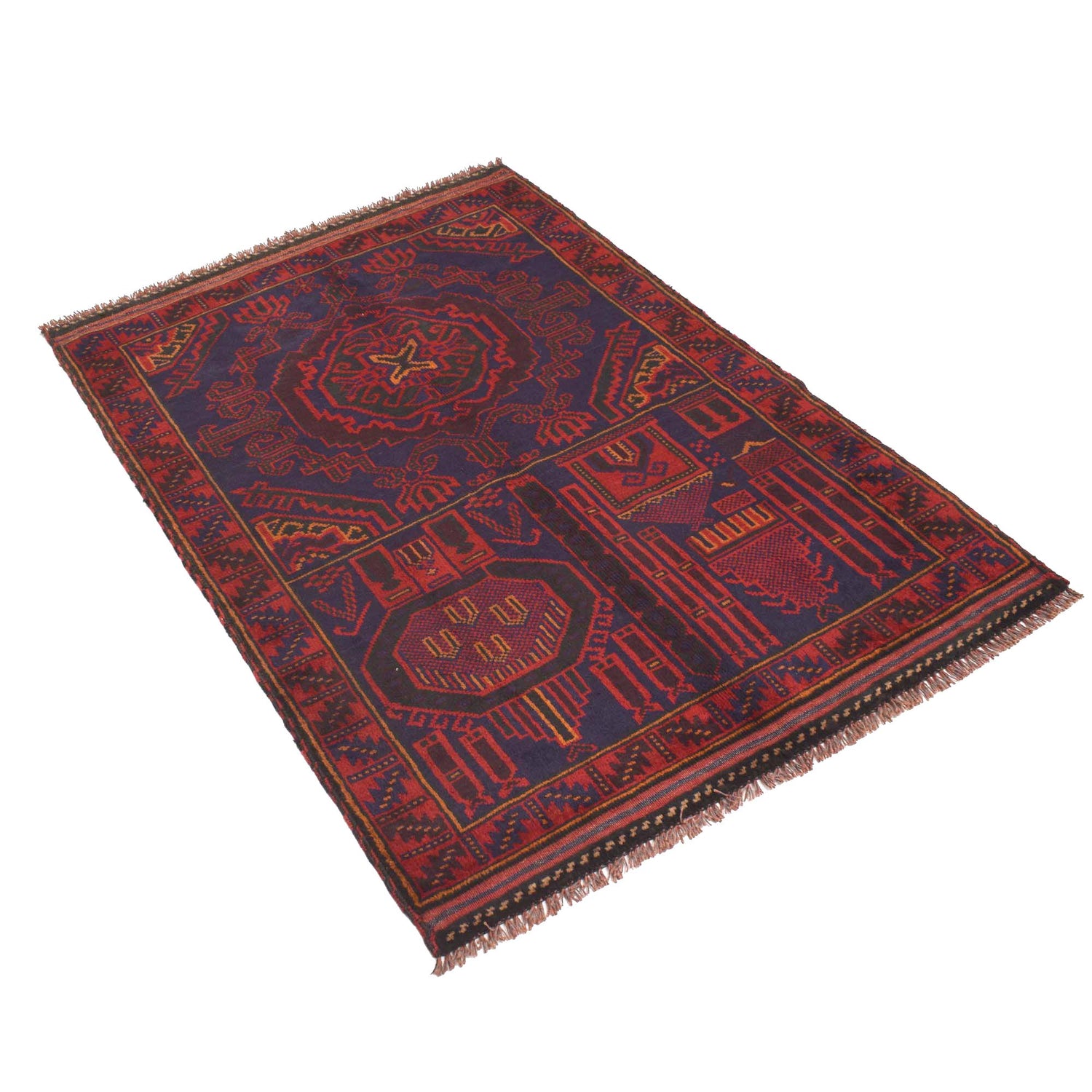 Hand Knotted Prayer Rug 3' 2" x 4' 9" ft / 97 x 144 cm - R19007