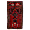 Handmade Prayer Rug 2' 11" x 5' 1" ft / 90 x 156 cm - R19075