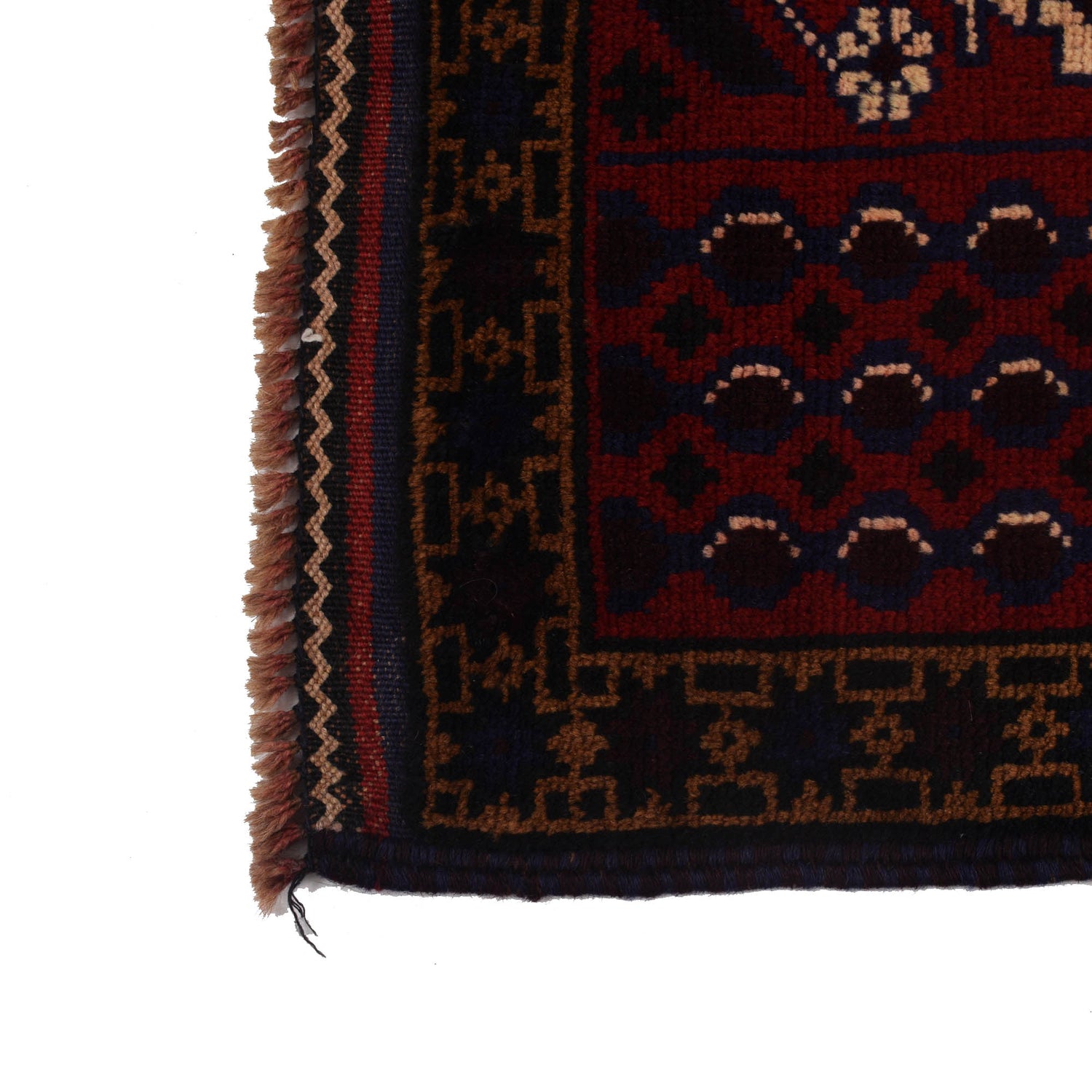 Handmade Prayer Rug 2' 11" x 5' 1" ft / 90 x 156 cm - R19075